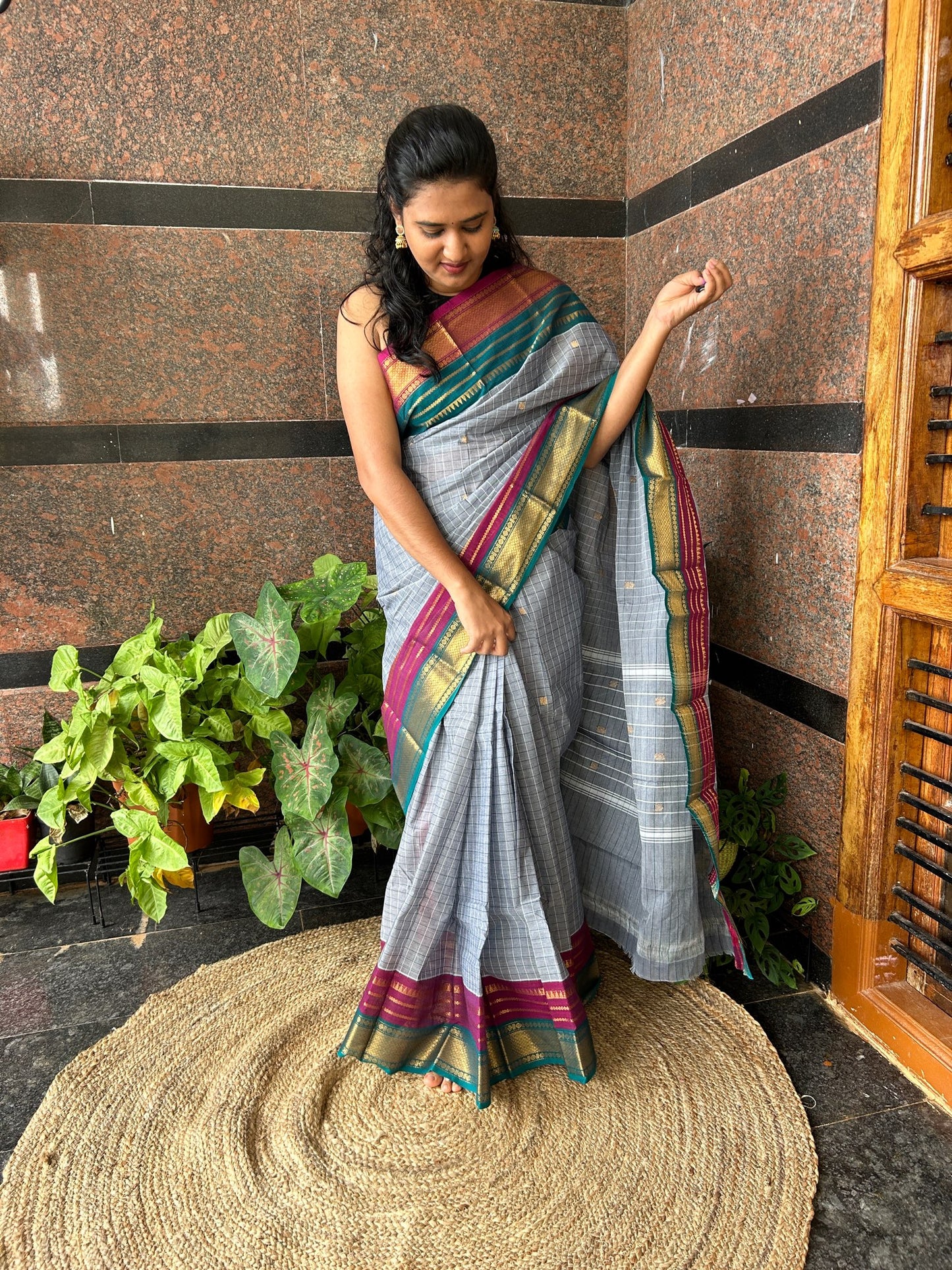 GREY KANCHI COTTON