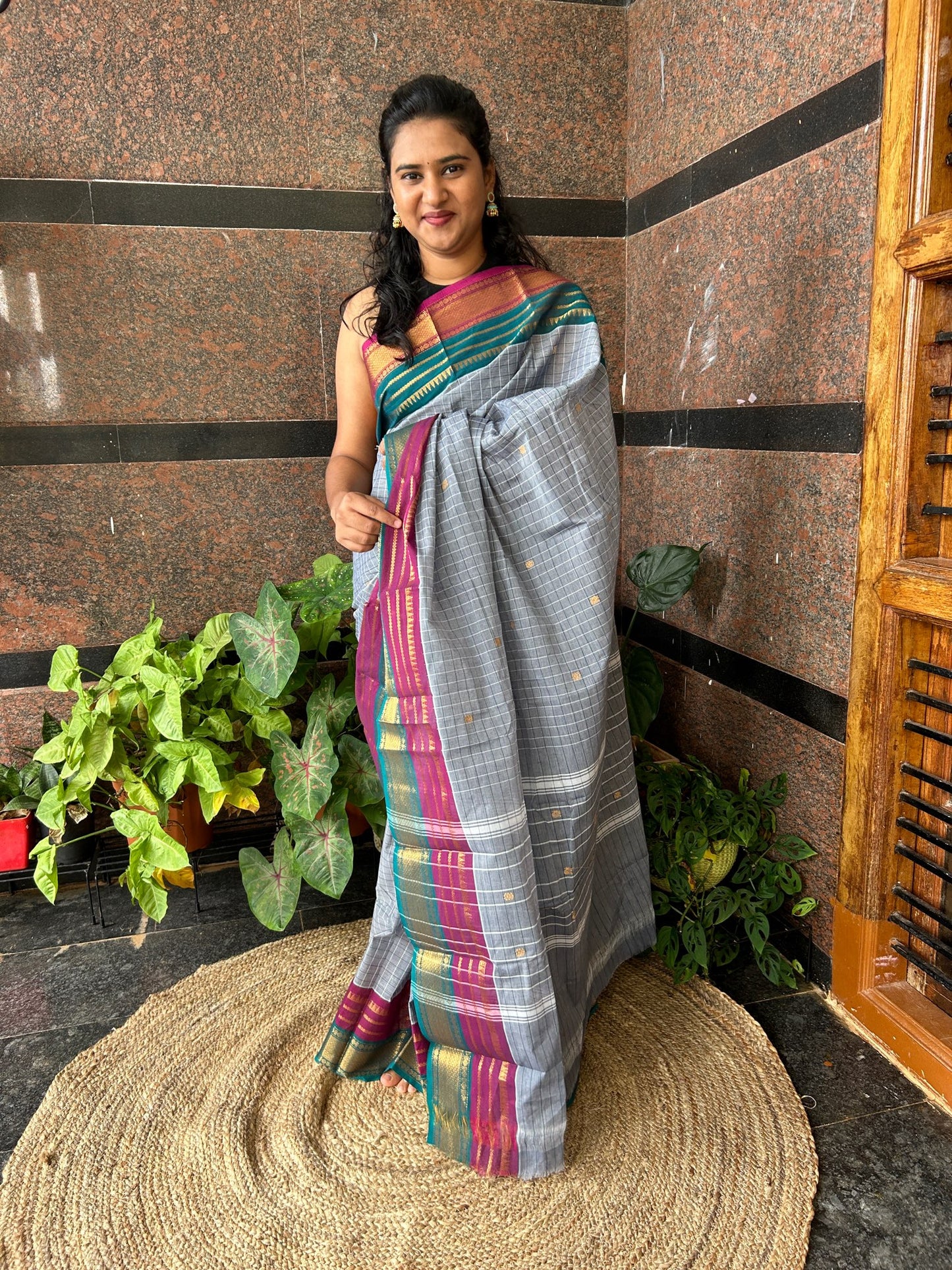 GREY KANCHI COTTON