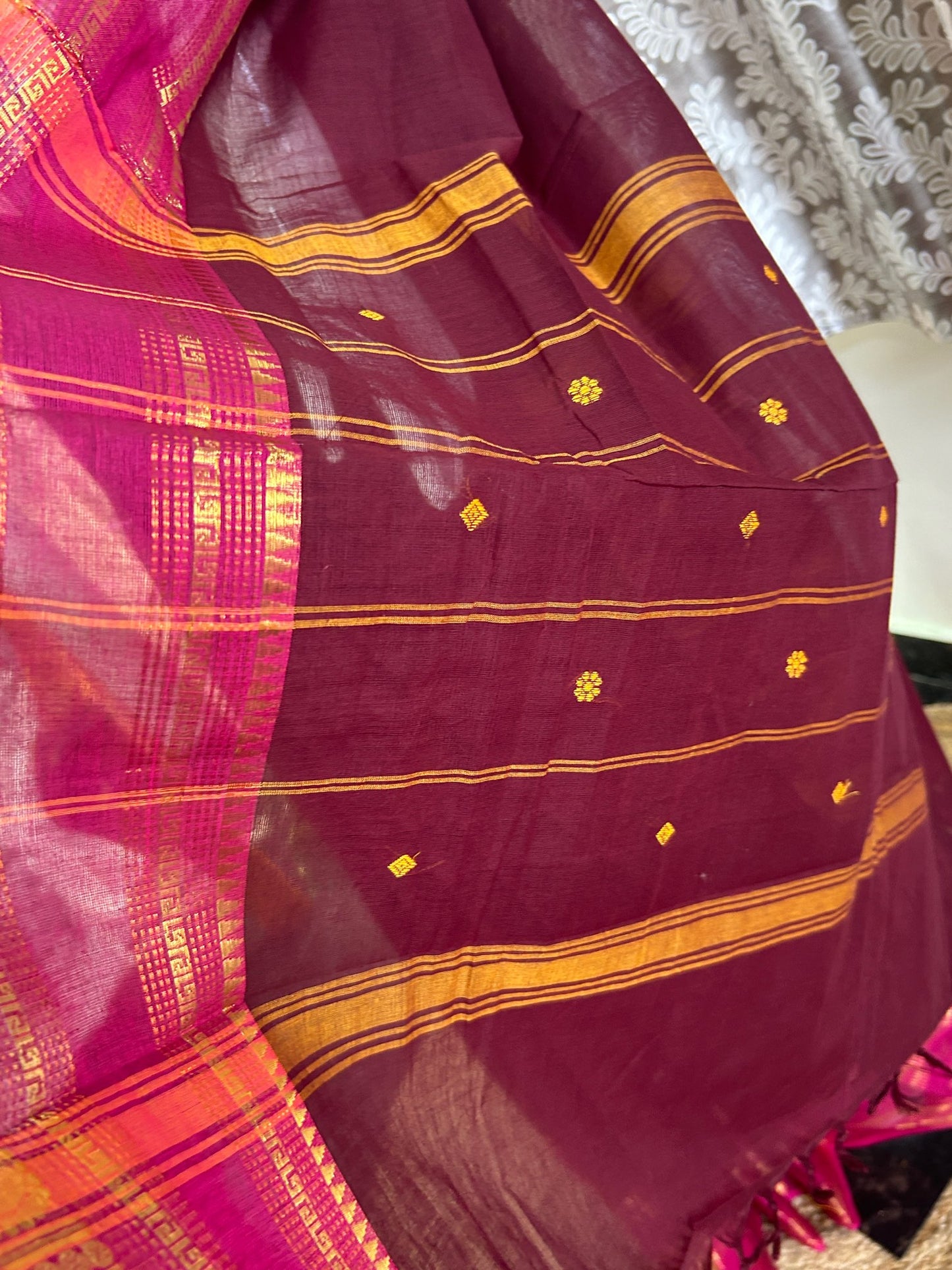 BROWN KANCHI COTTON