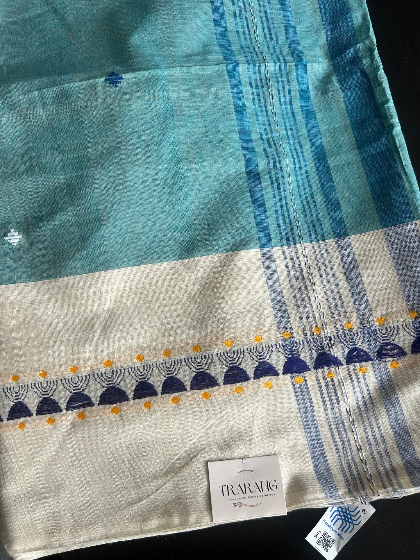 PASTEL GREEN DHANIAKHALI SAREE