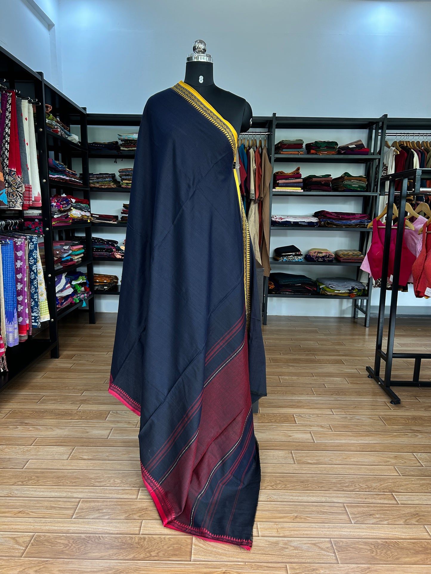 BLACK DHANIAKHALI SAREE