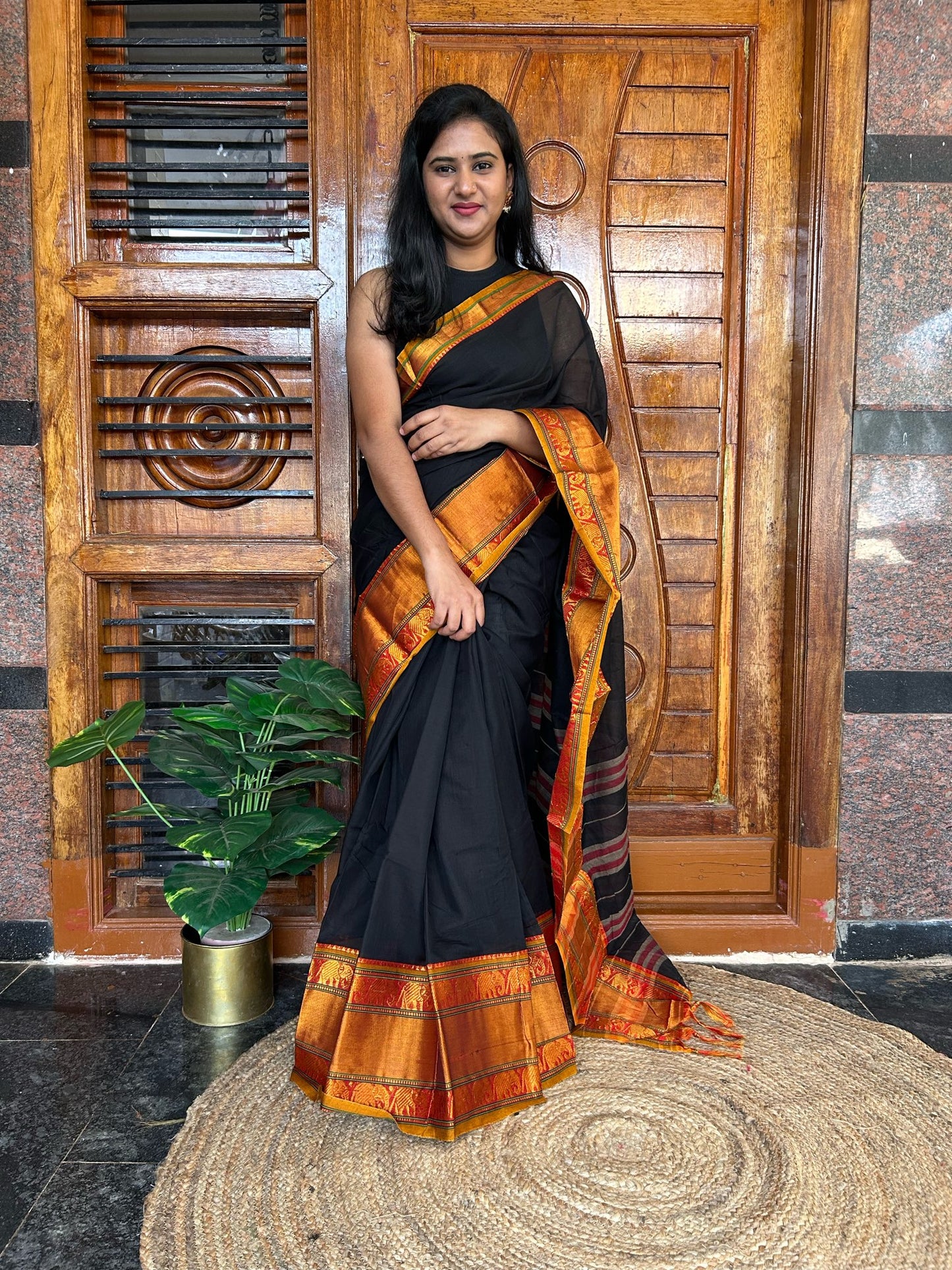 Black Narayanpet saree.