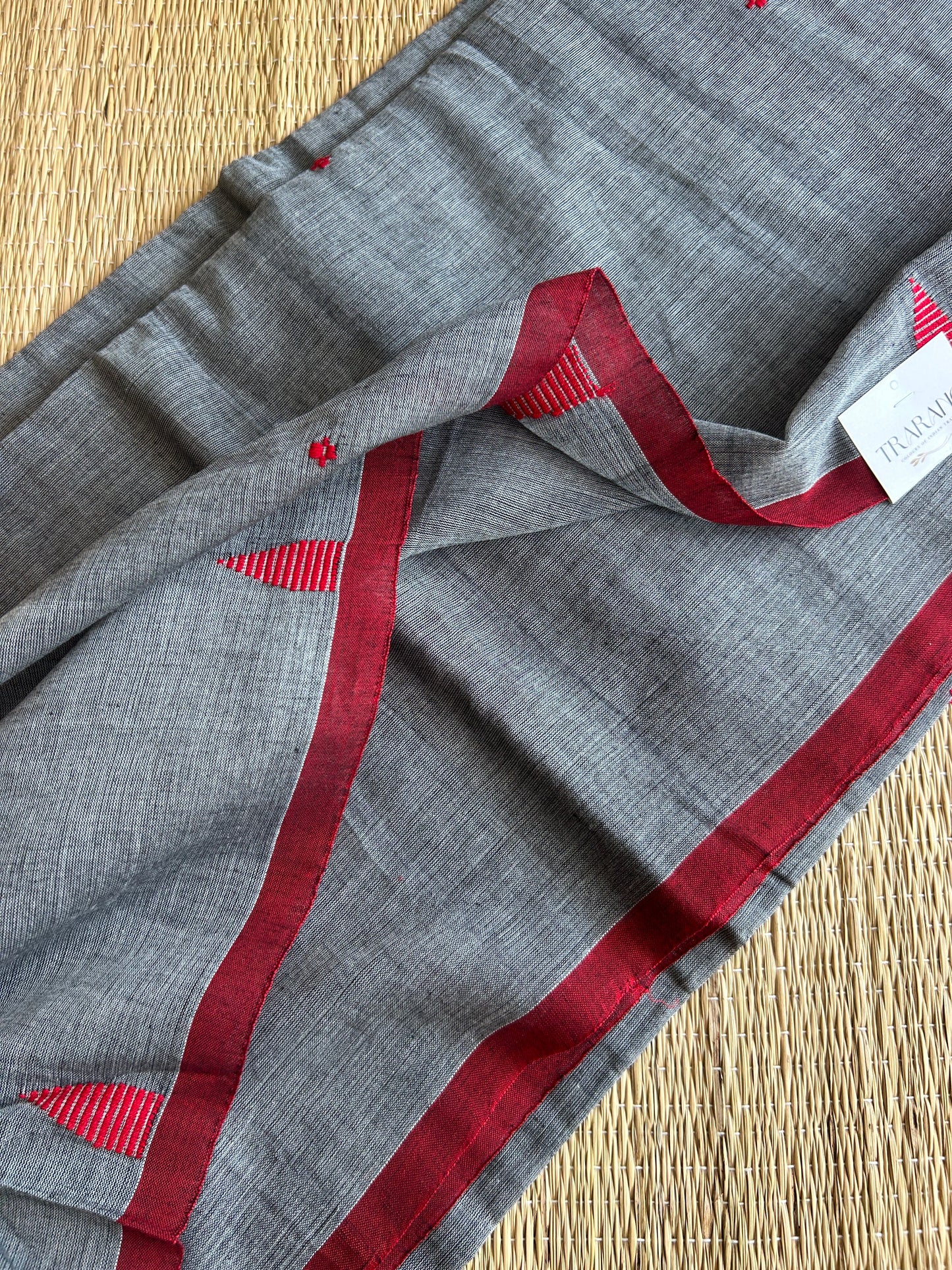 GREY JAMDANI SAREE