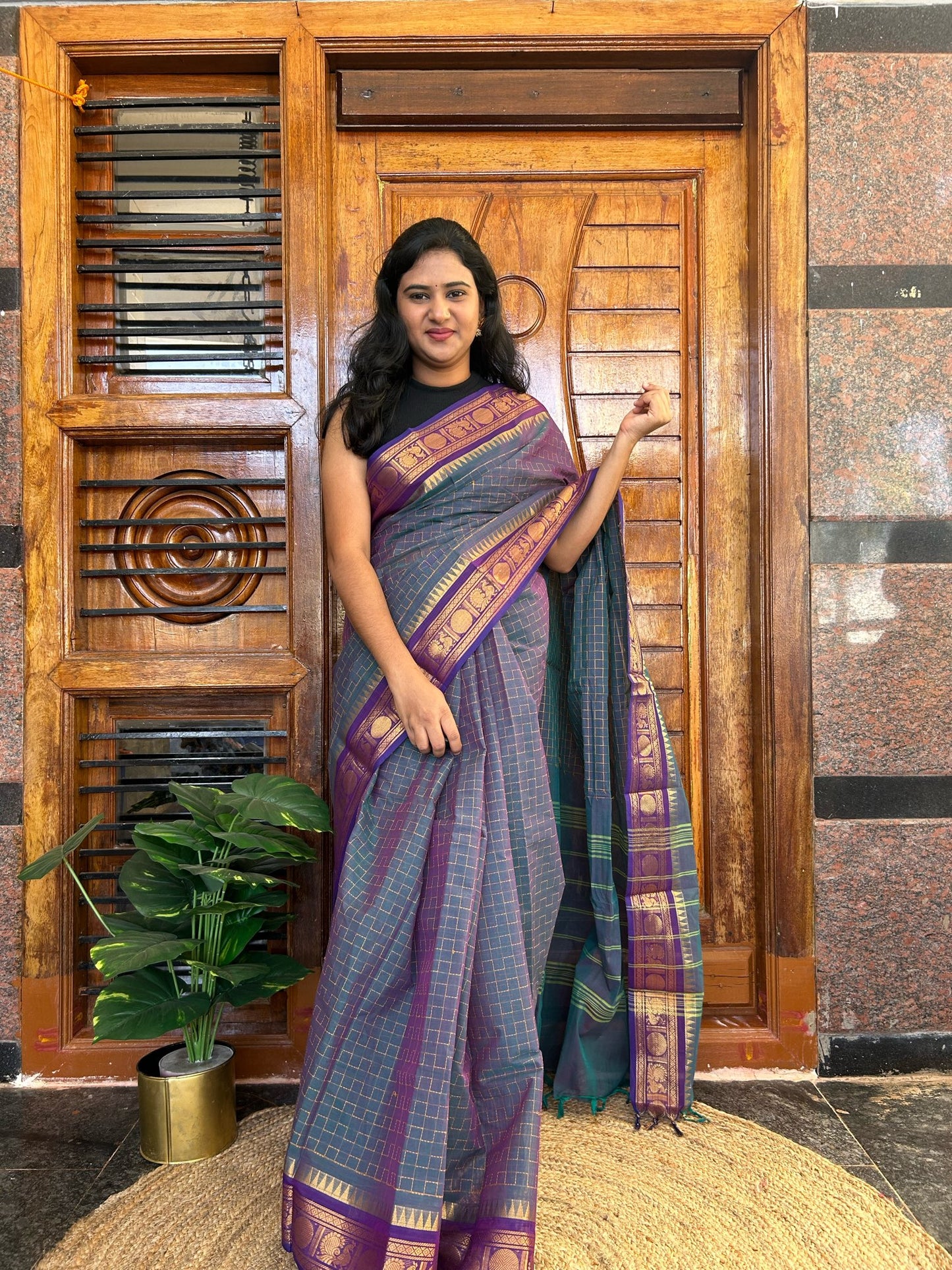 BLUE KANCHI COTTON