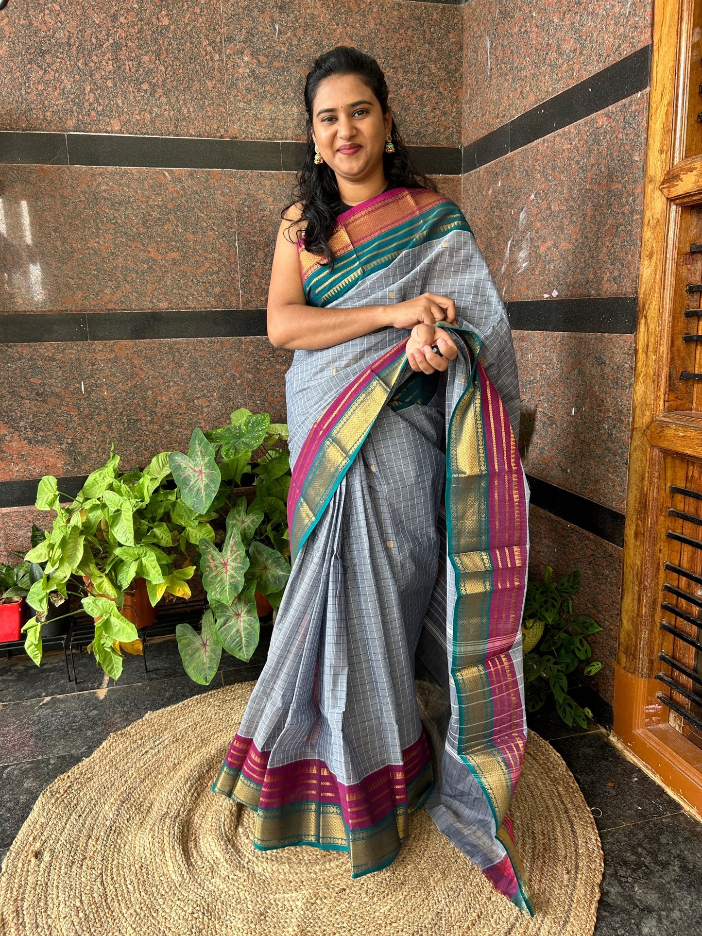 GREY KANCHI COTTON