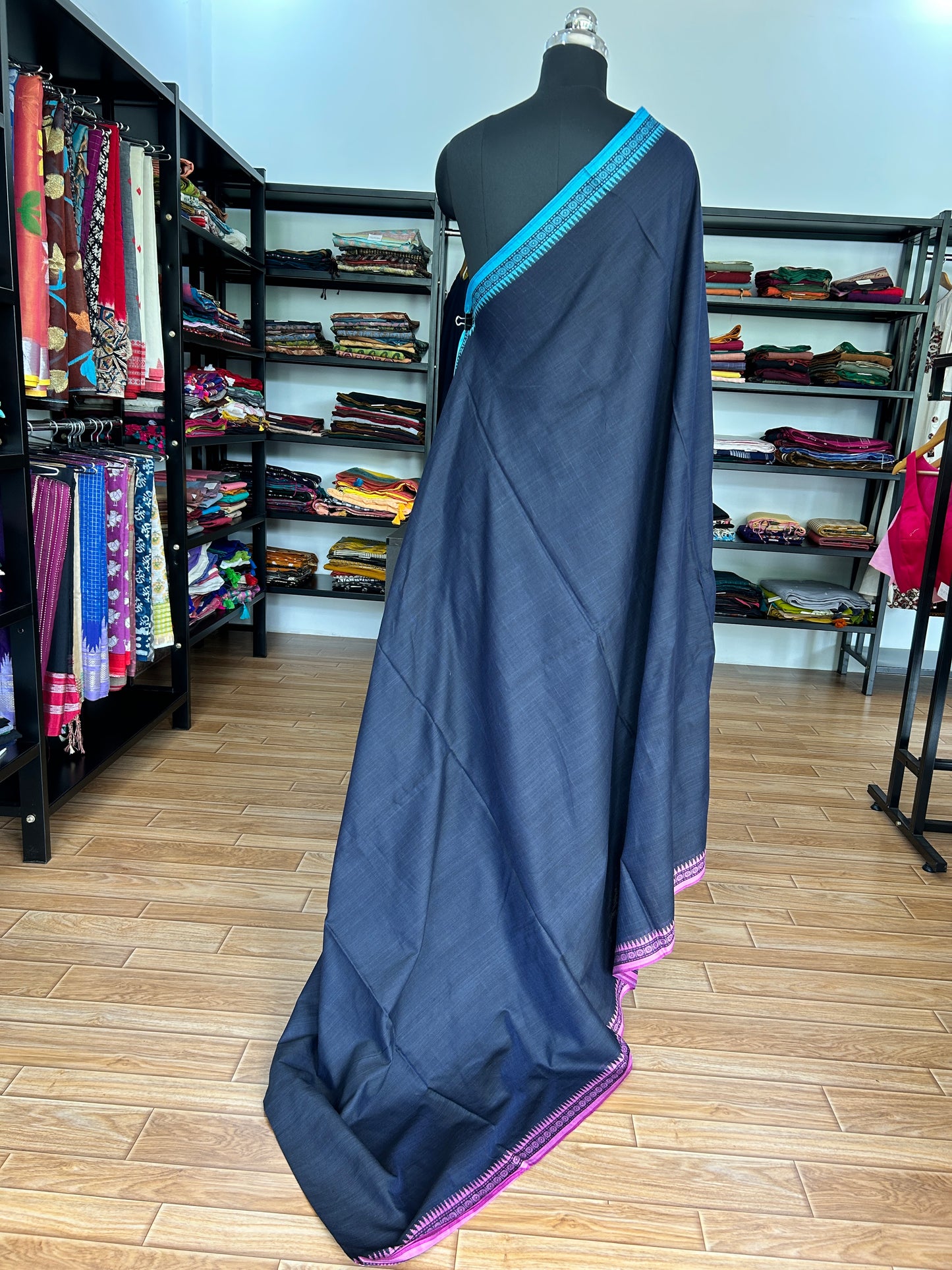 BLACK DHANIAKHALI SAREE