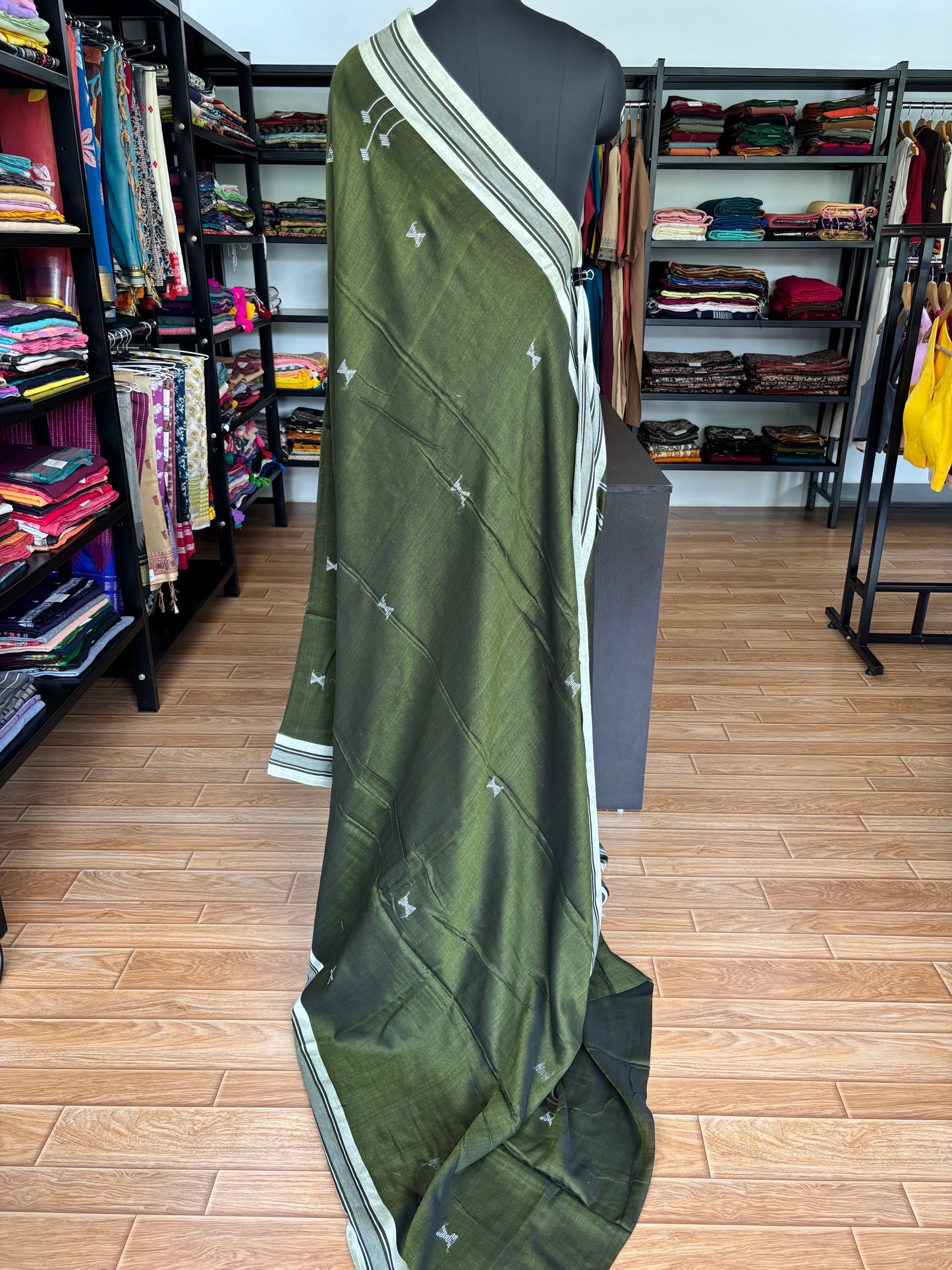 GREEN BHUJODI SAREE