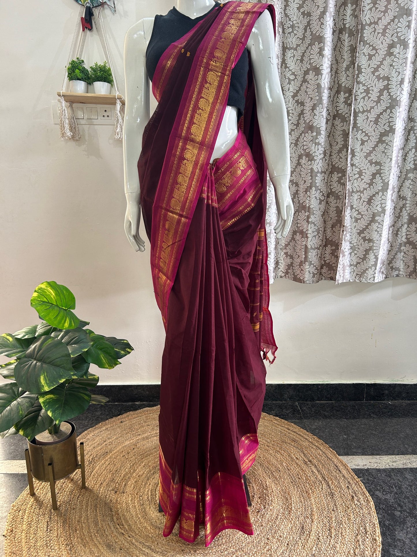 BROWN KANCHI COTTON