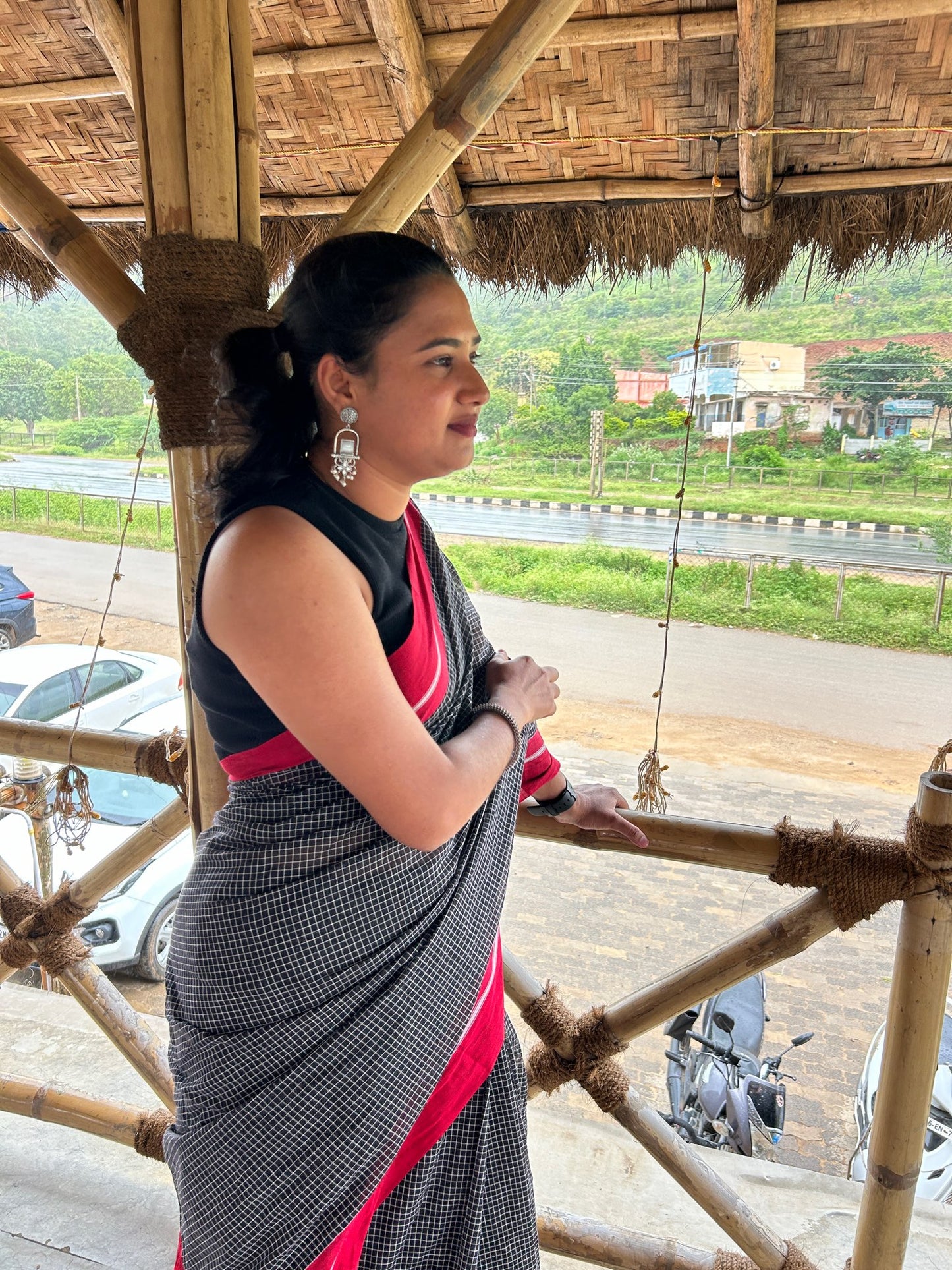 BLACK PATTEDANCHU SAREE.