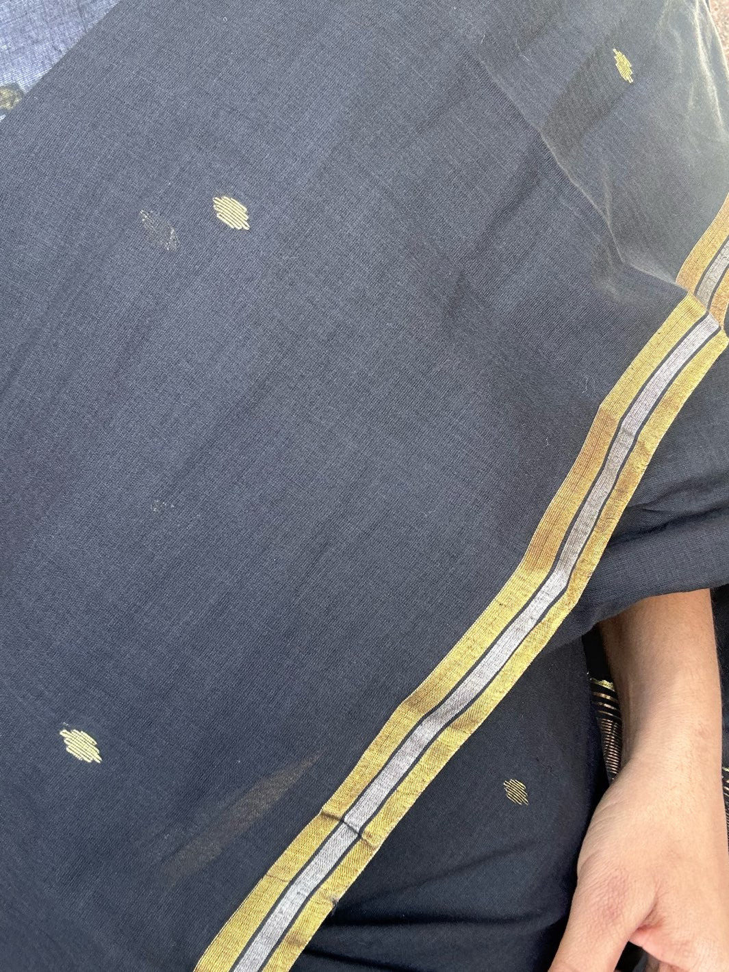 BLACK JAMDANI SAREE