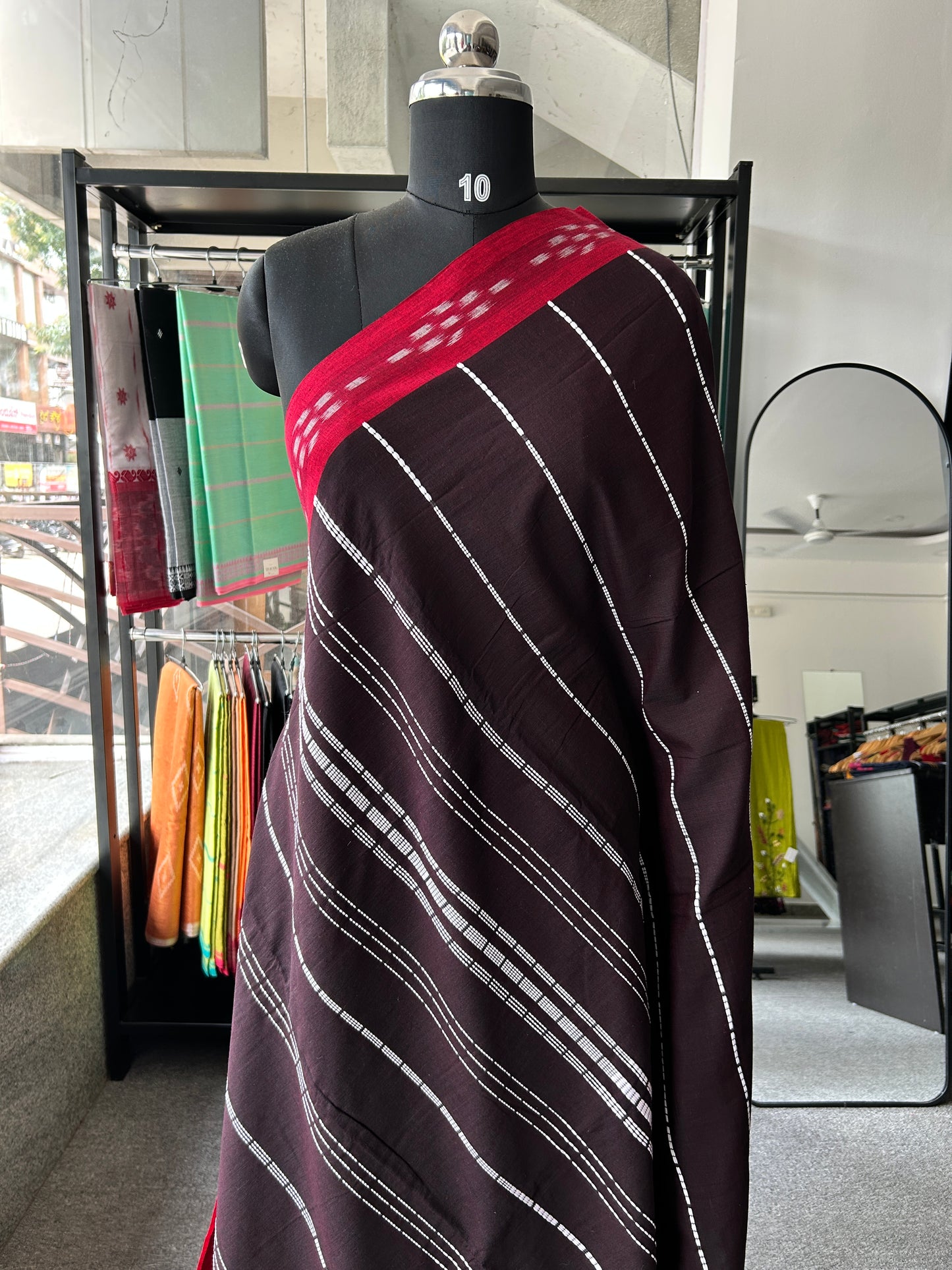 BROWN BEGAMPURI SAREE