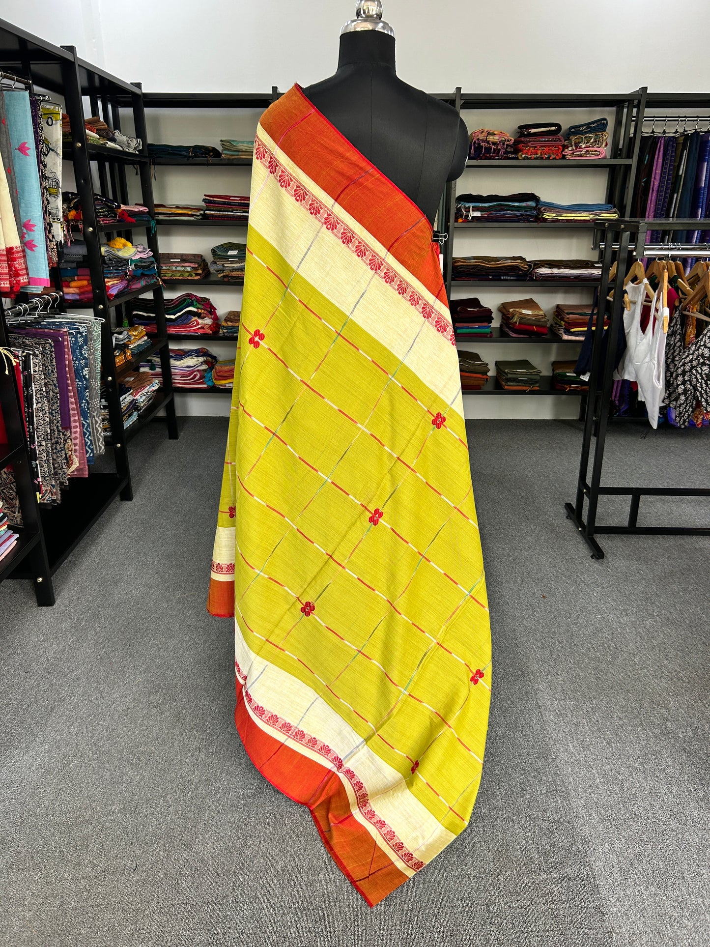 GREEN DHANIAKHALI SAREE