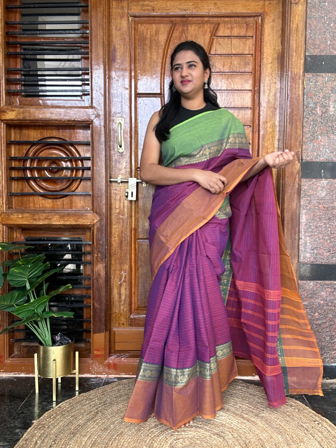 PURPLE KANCHI COTTON