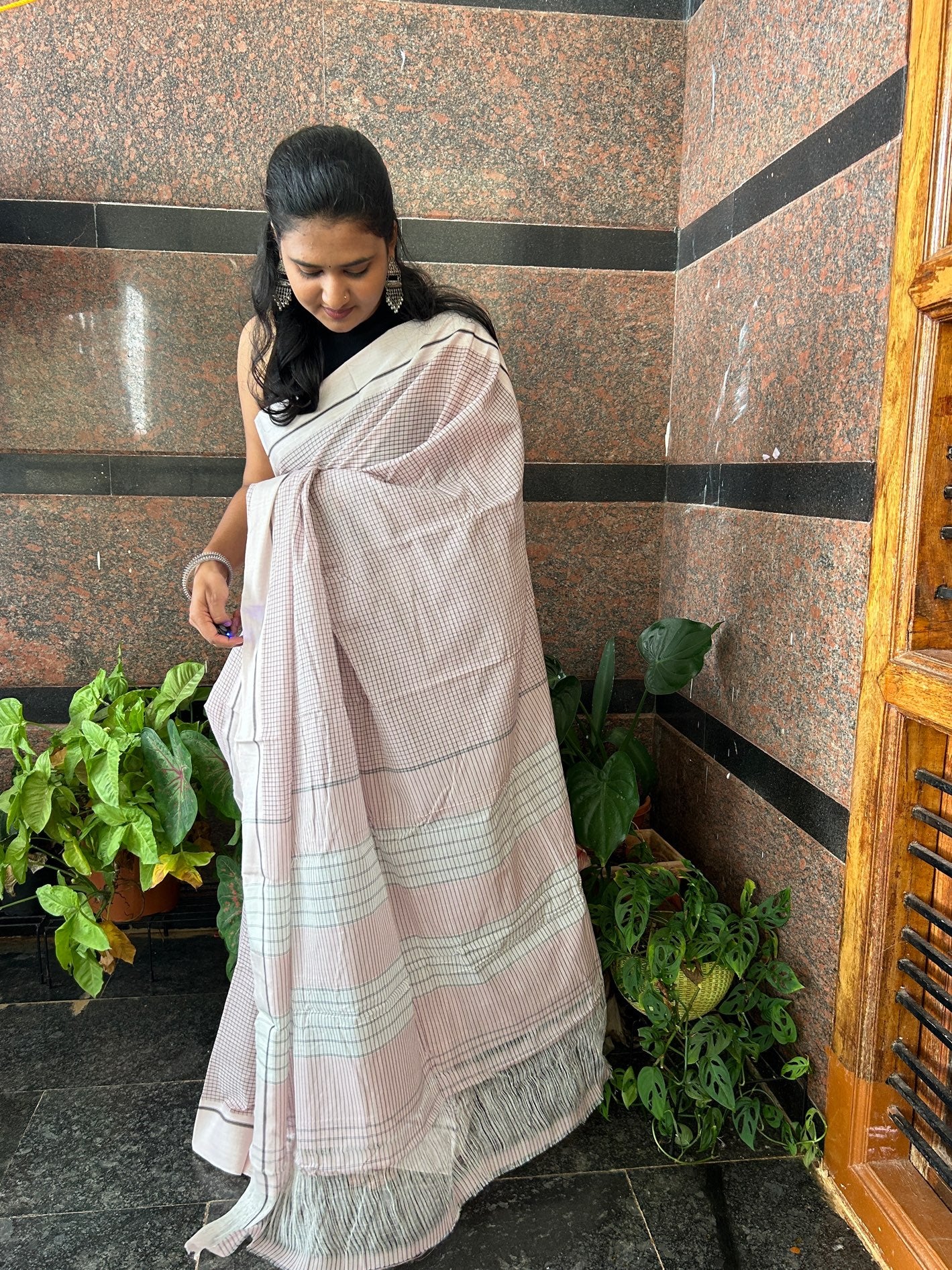 PINK PATTEDANCHU SAREE.