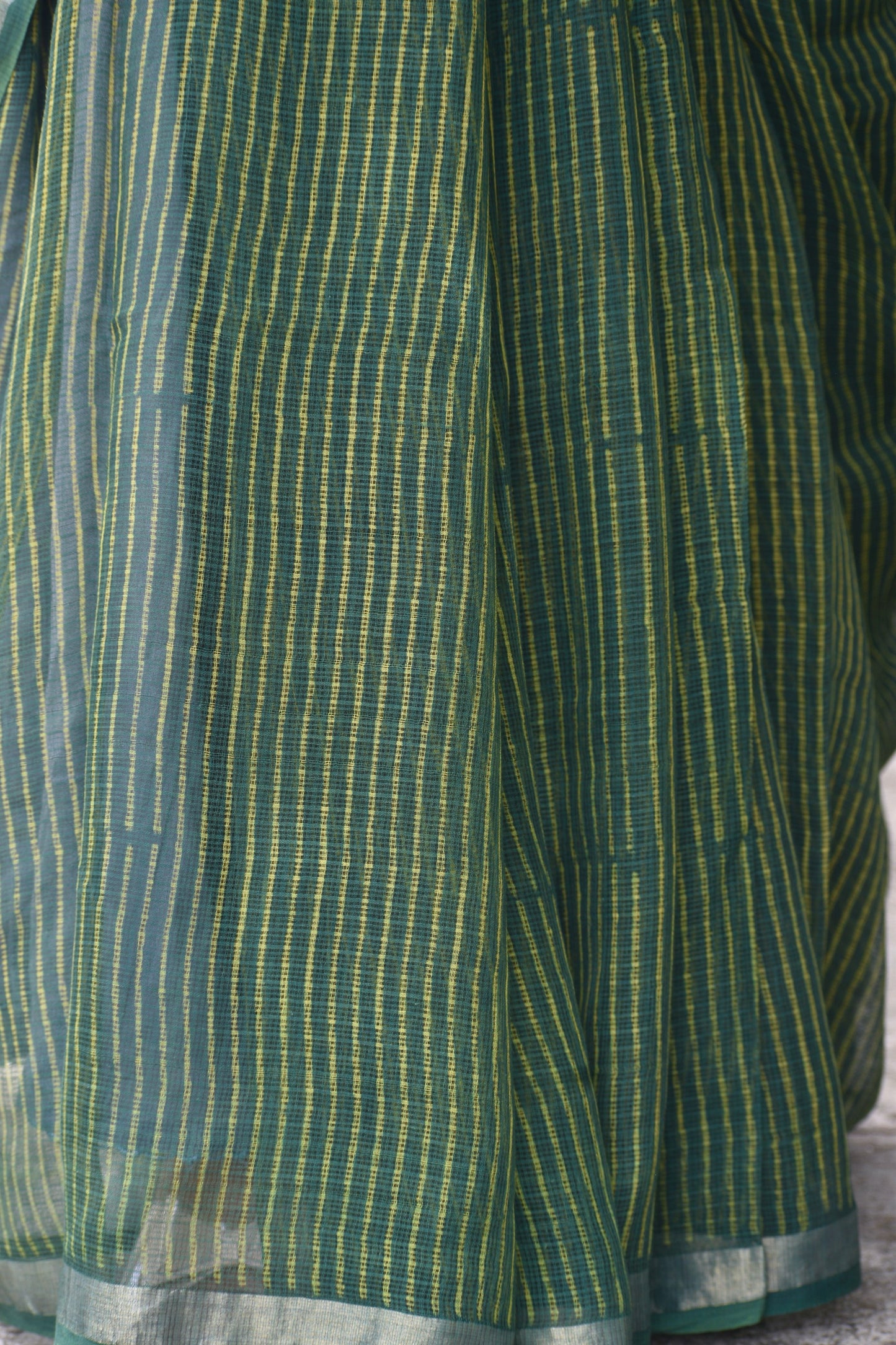 Green dabu kota saree