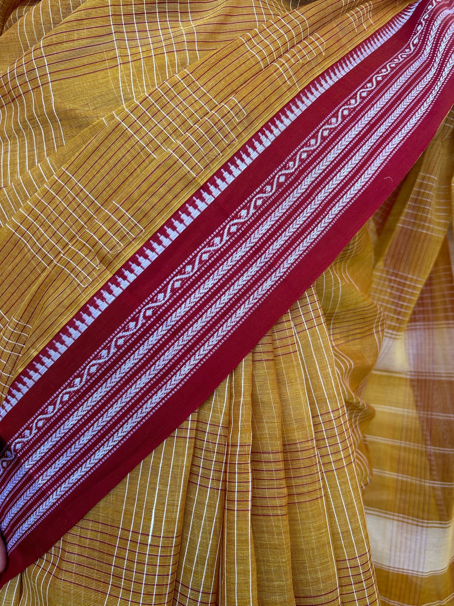 YELLOW NARAYANPET SAREE