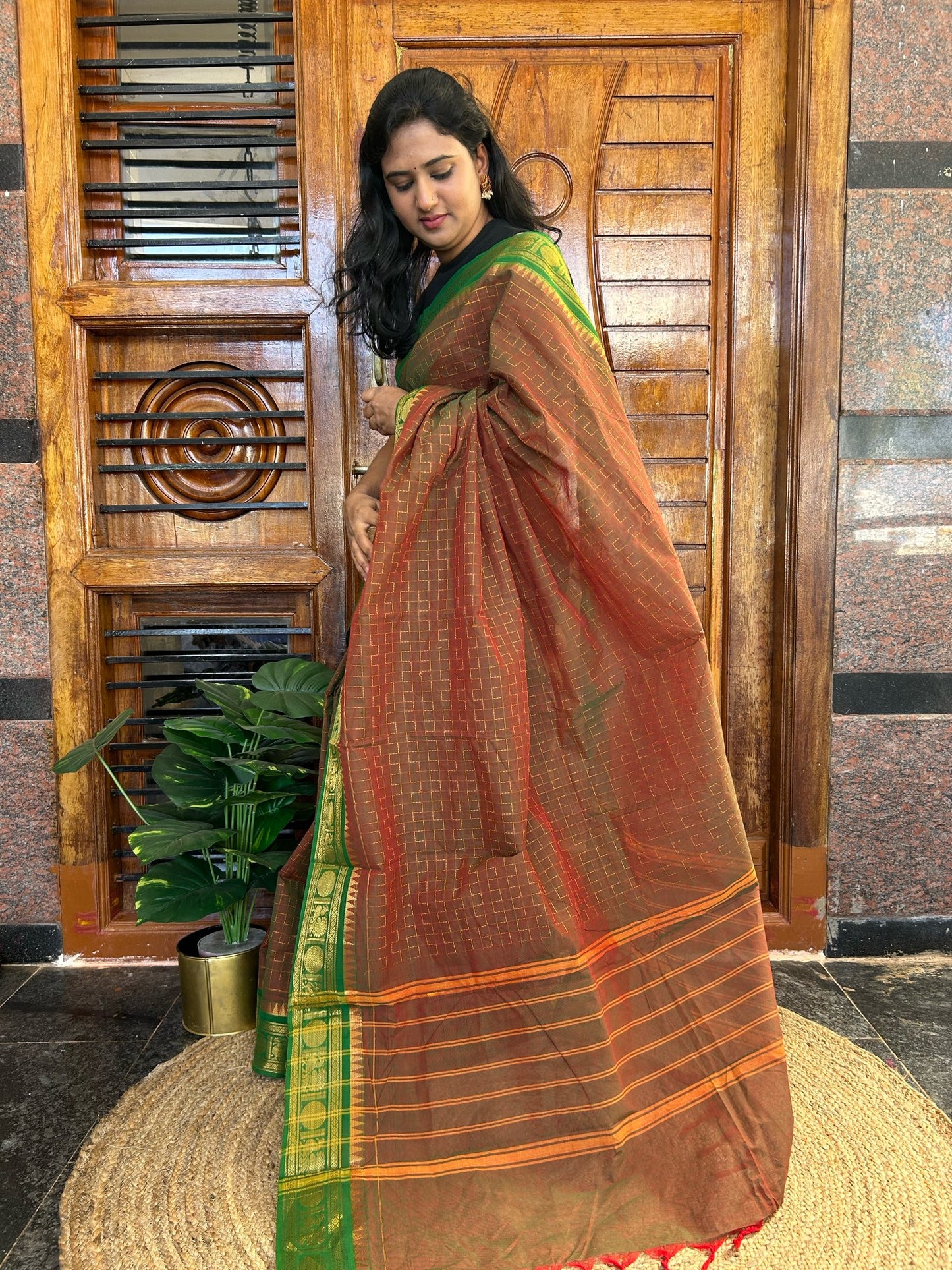 BROWN KANCHI COTTON