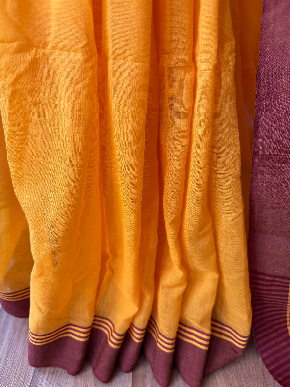 YELLOW JAMDANI SAREE