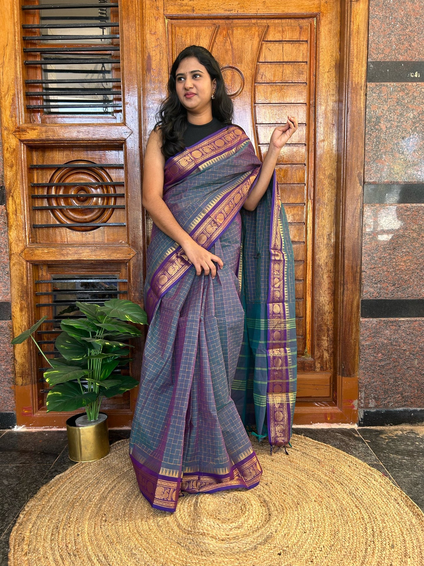 BLUE KANCHI COTTON
