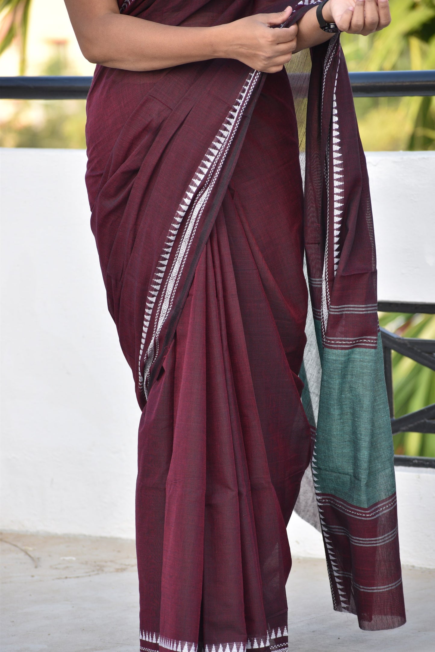 BROWN DHANIAKHALI SAREE