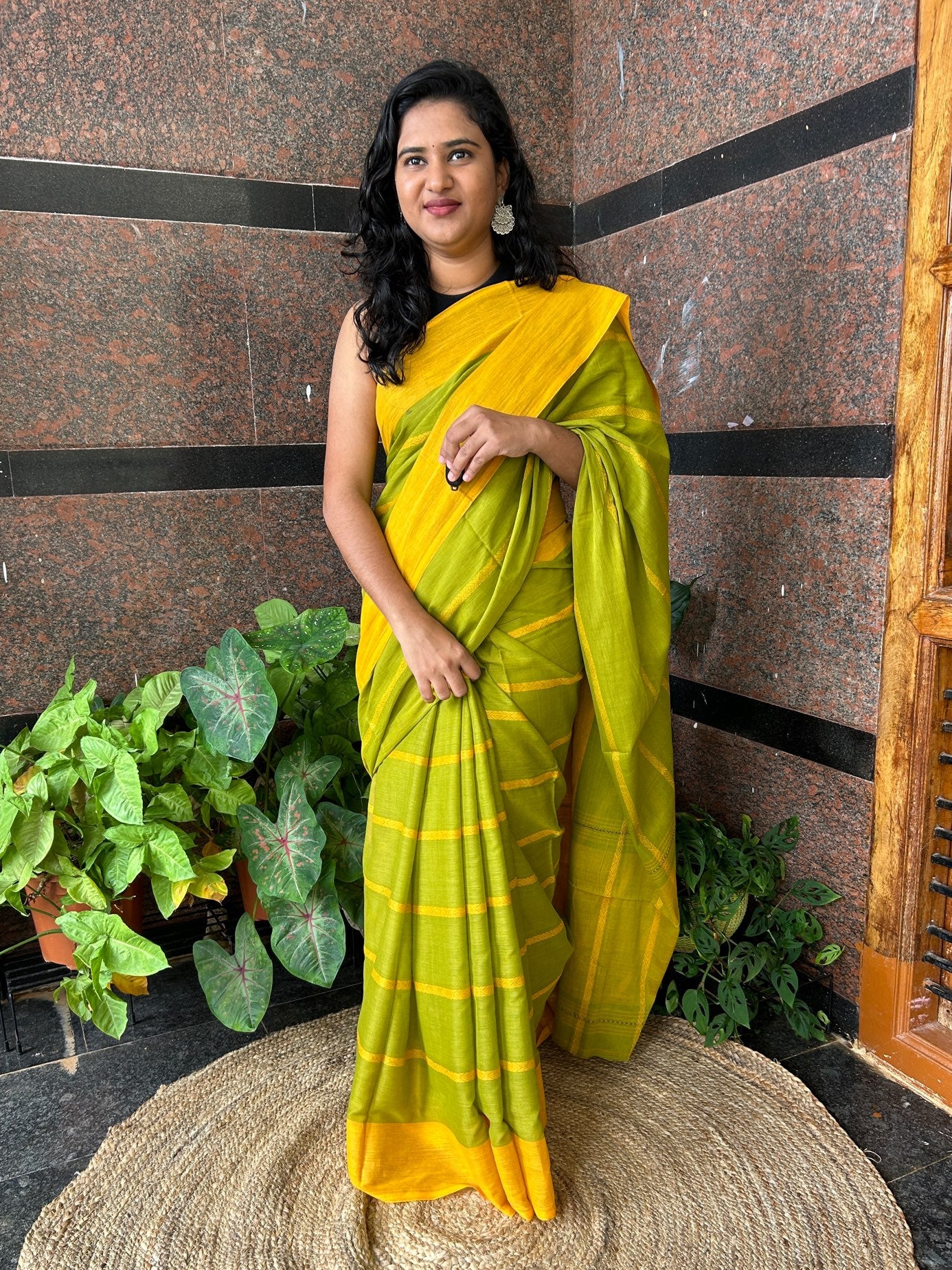 GREEN DHANIAKHALI SAREE