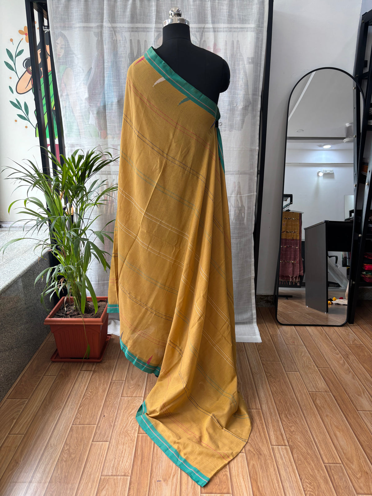 BEIGE JAMDANI SAREE