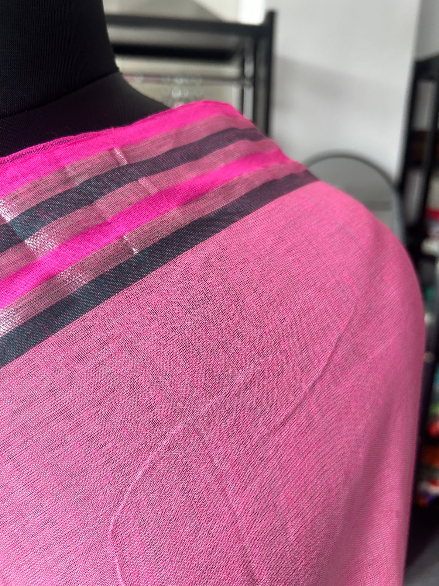 PINK MUL SAREE