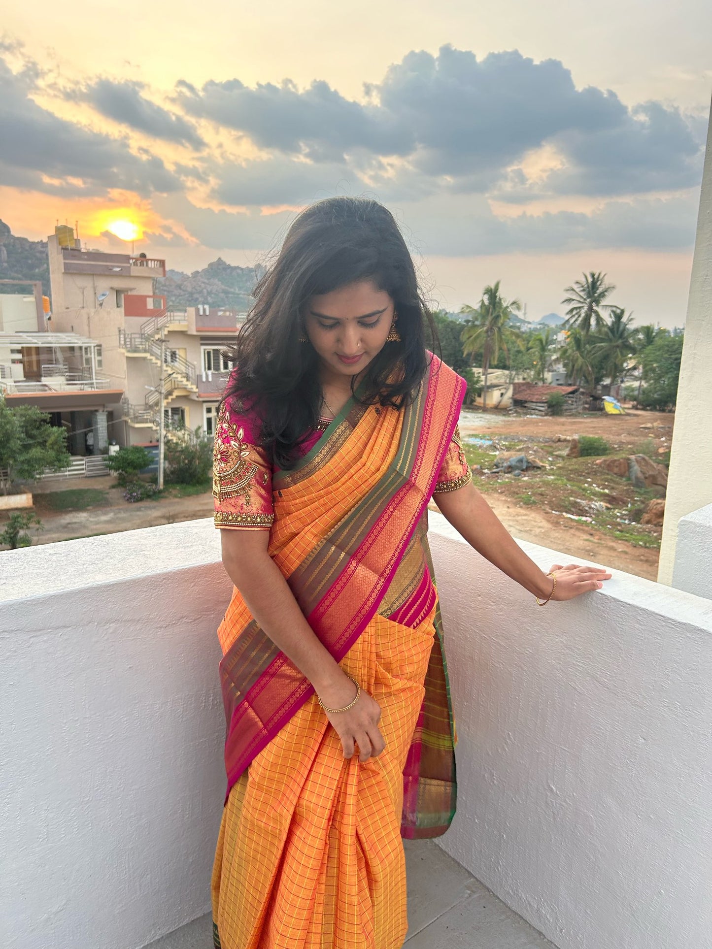 ORANGE KANCHI COTTON