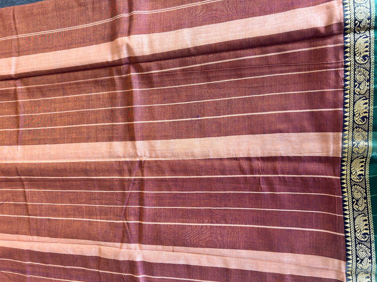 ORANGE NARAYANPET SAREE