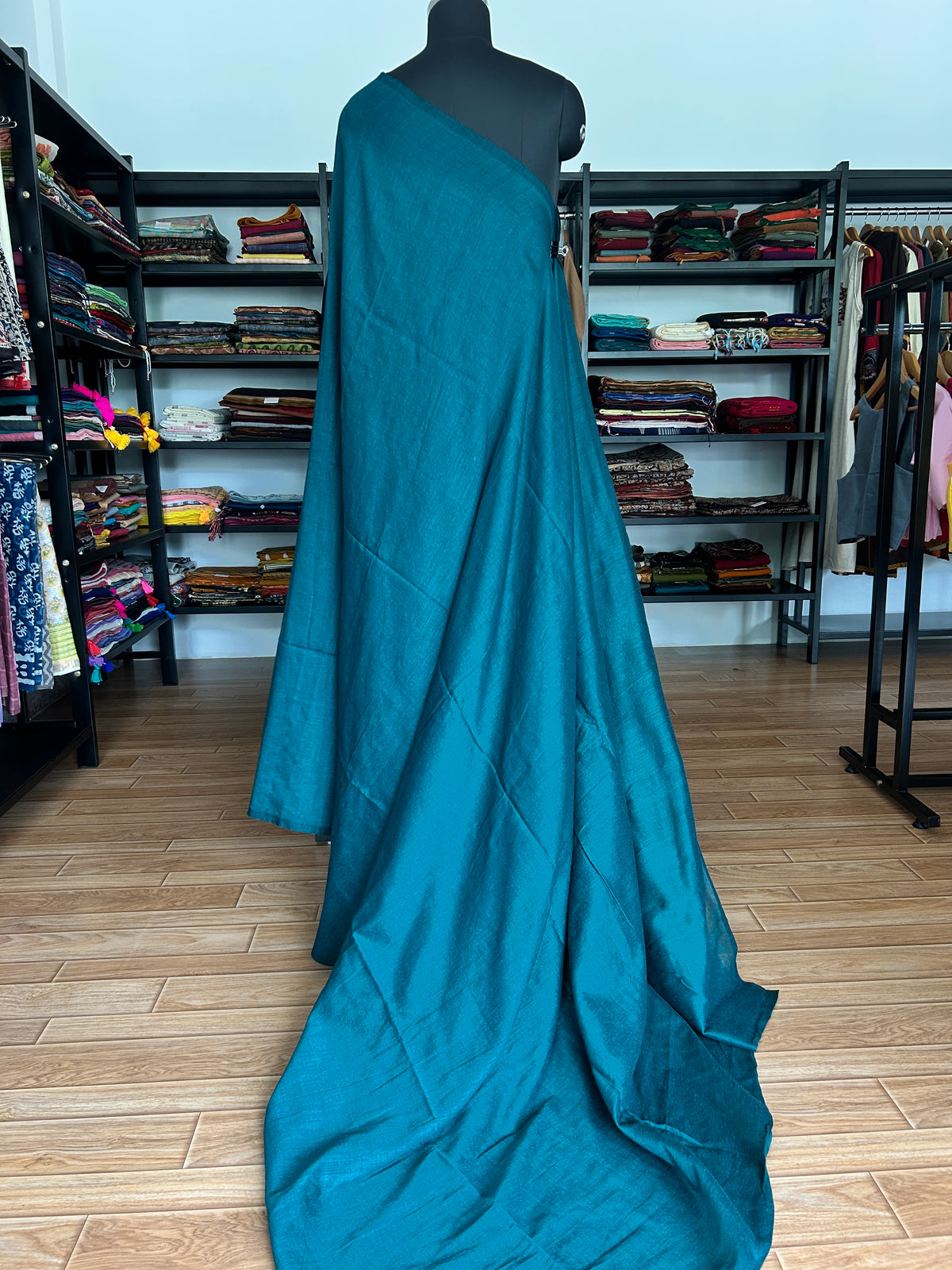 GREEN ACRYLIC SAREE