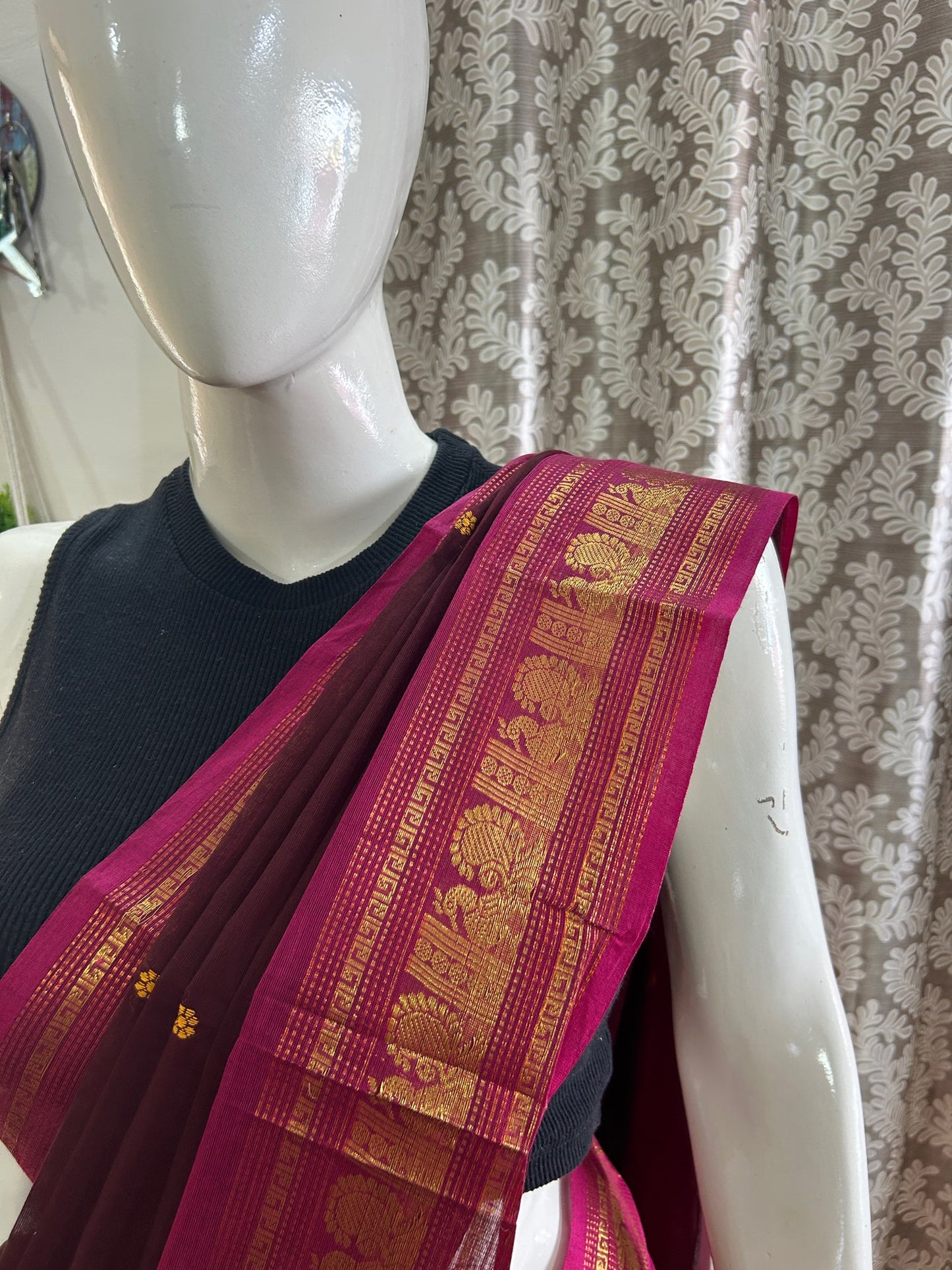 BROWN KANCHI COTTON