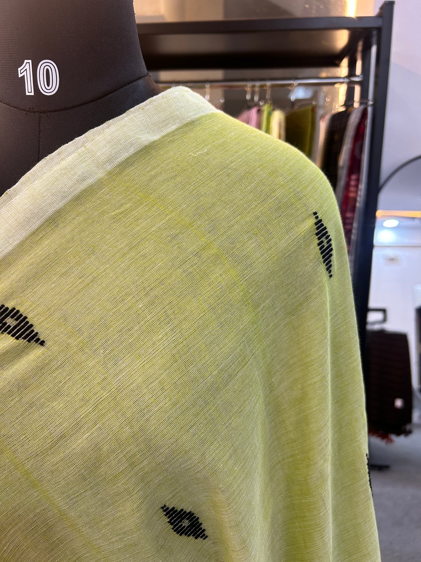 GREEN MUL JAMDANI SAREE