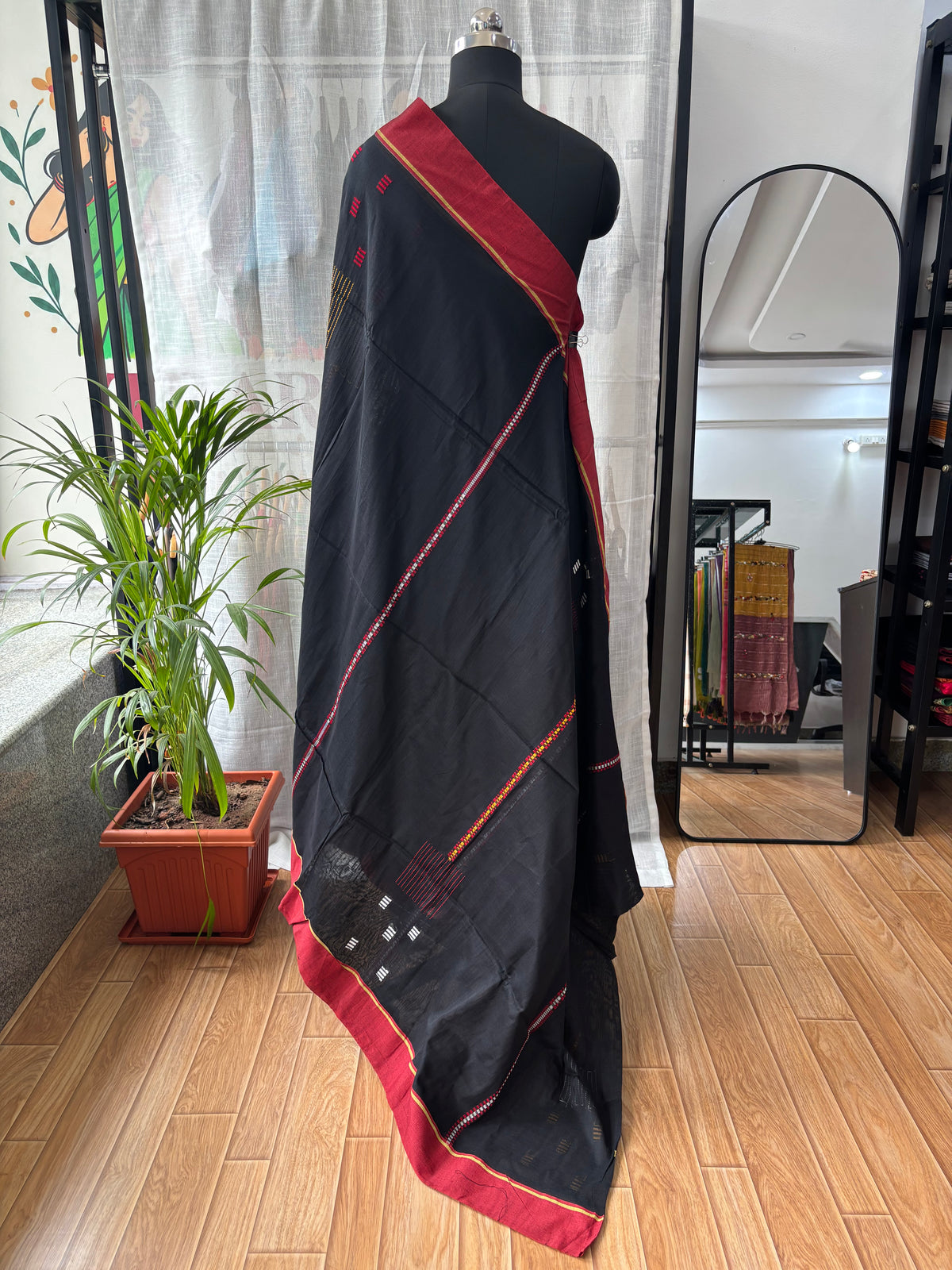 BLACK JAMDANI SAREE