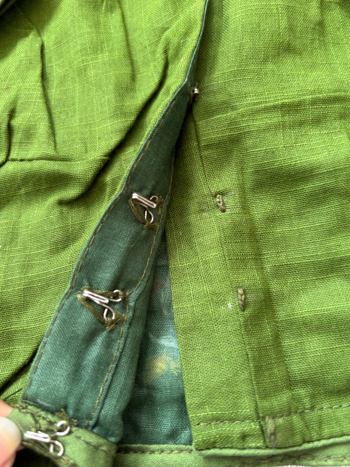 GREEN EMBROIDERED BLOUSE