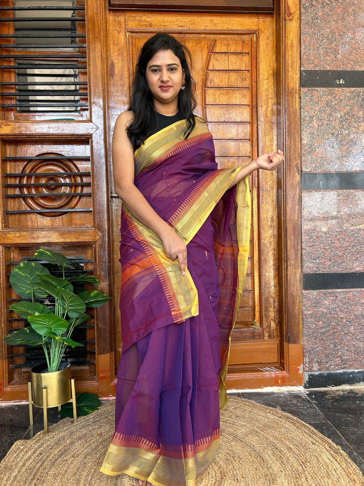 PURPLE KANCHI COTTON