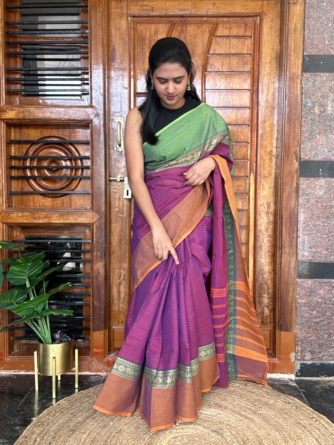 PURPLE KANCHI COTTON