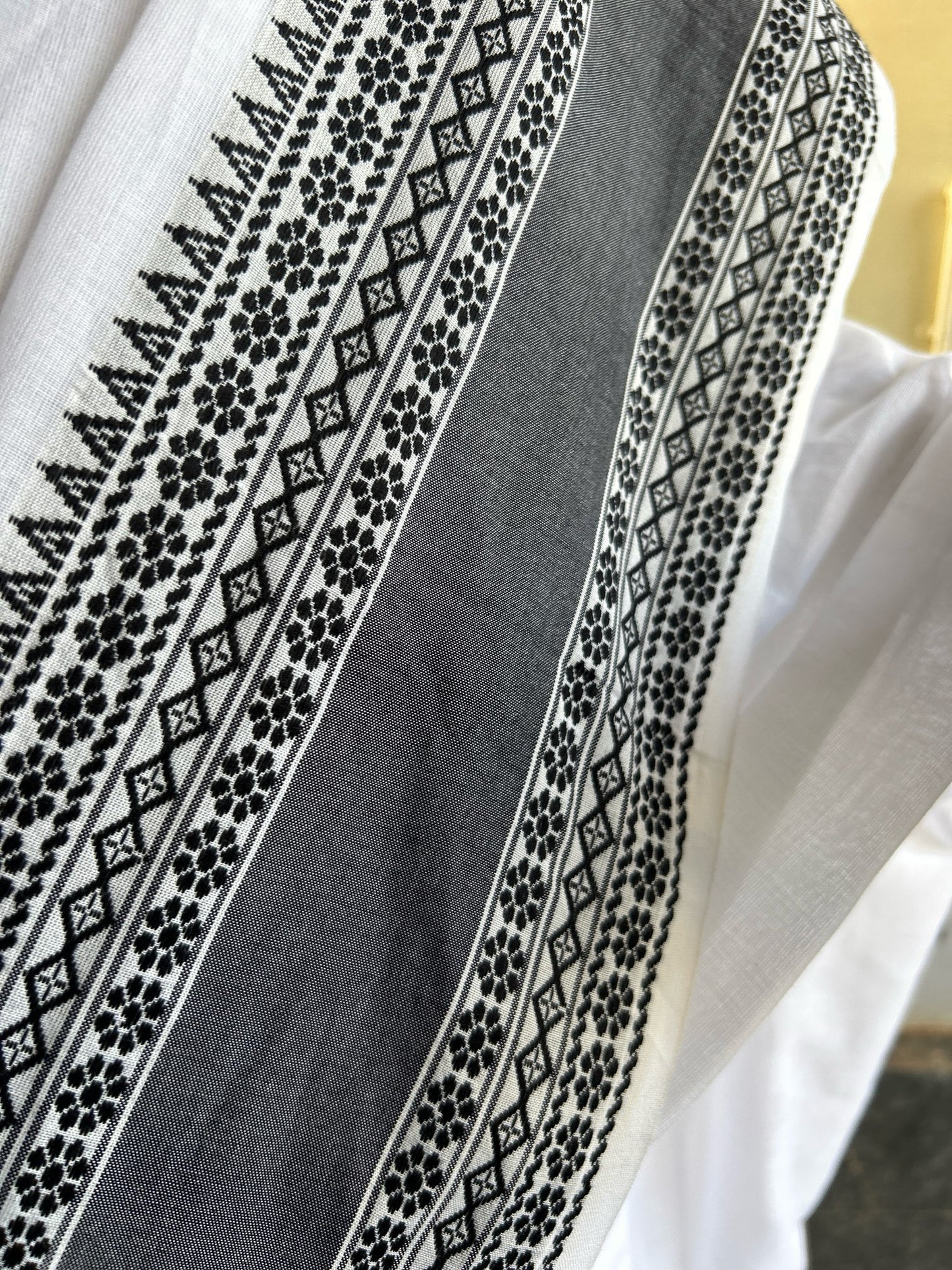 WHITE KHADI COTTON SAREE