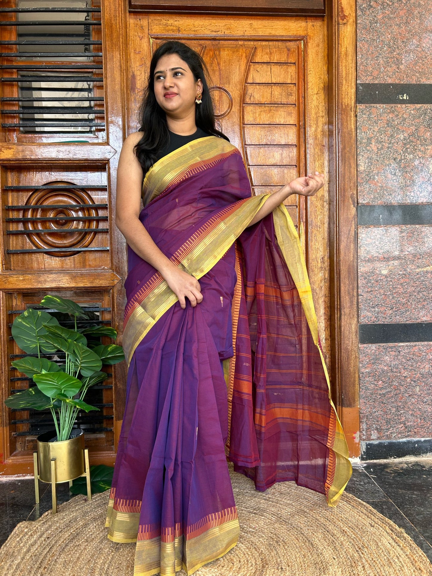 PURPLE KANCHI COTTON