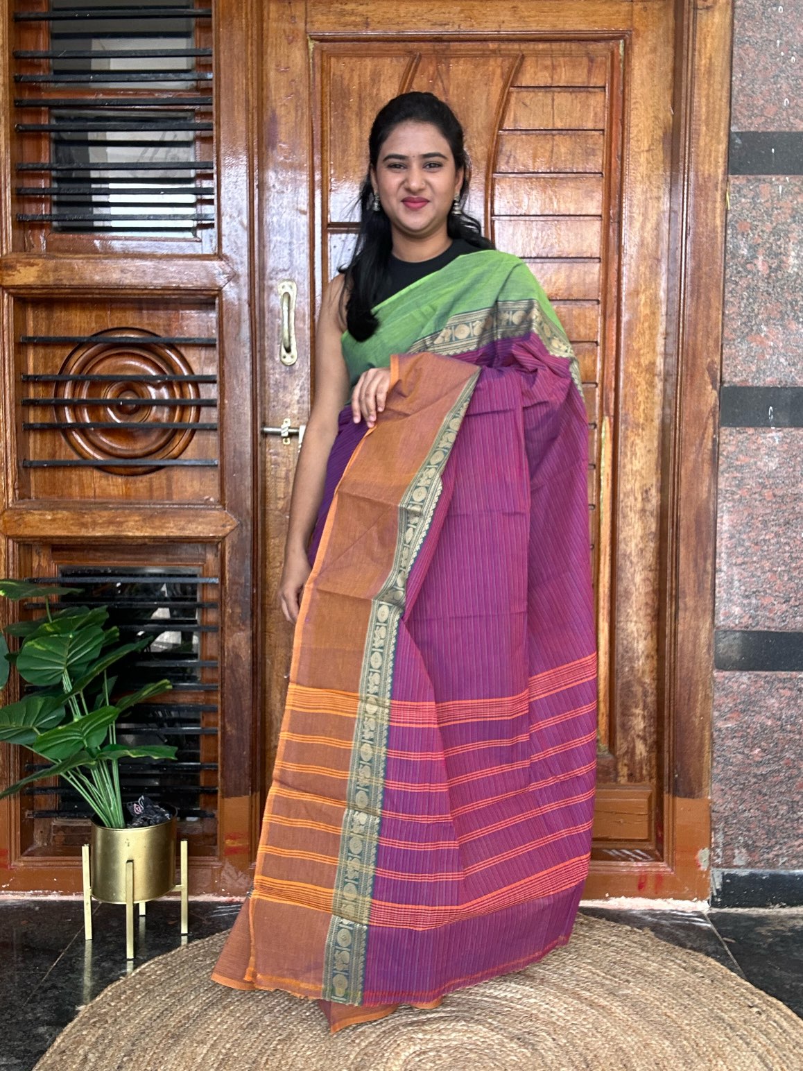 PURPLE KANCHI COTTON