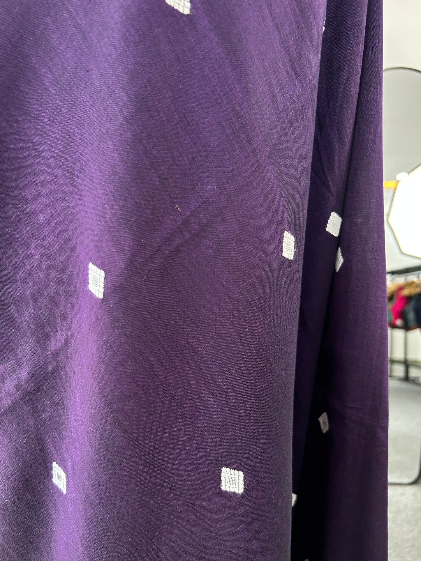 PURPLE MERCERISED SAREE