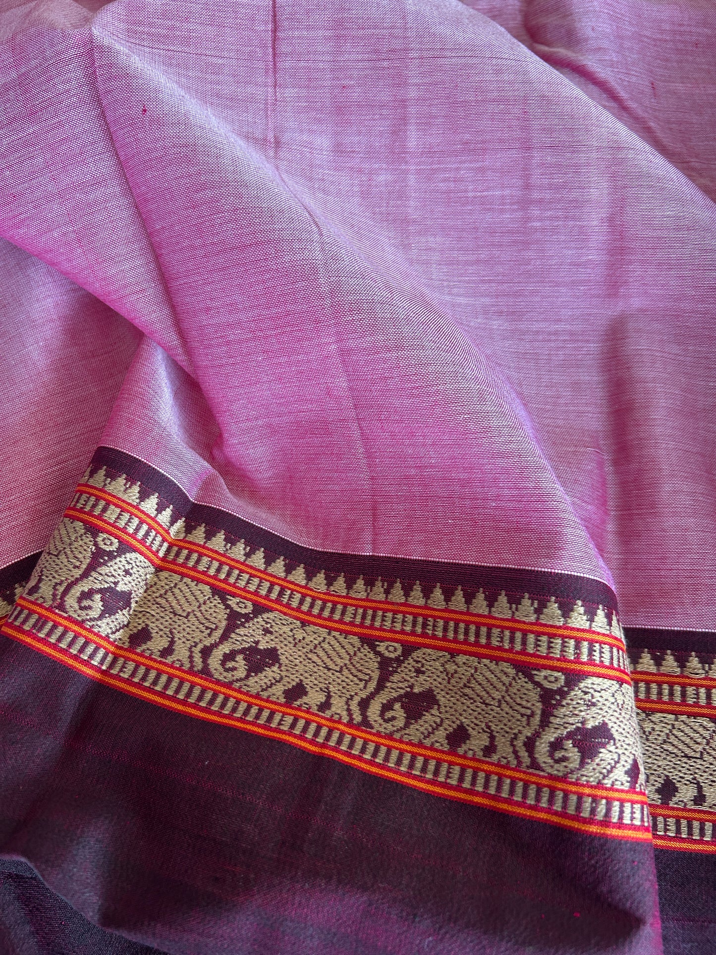 PINK NARAYANPET SAREE