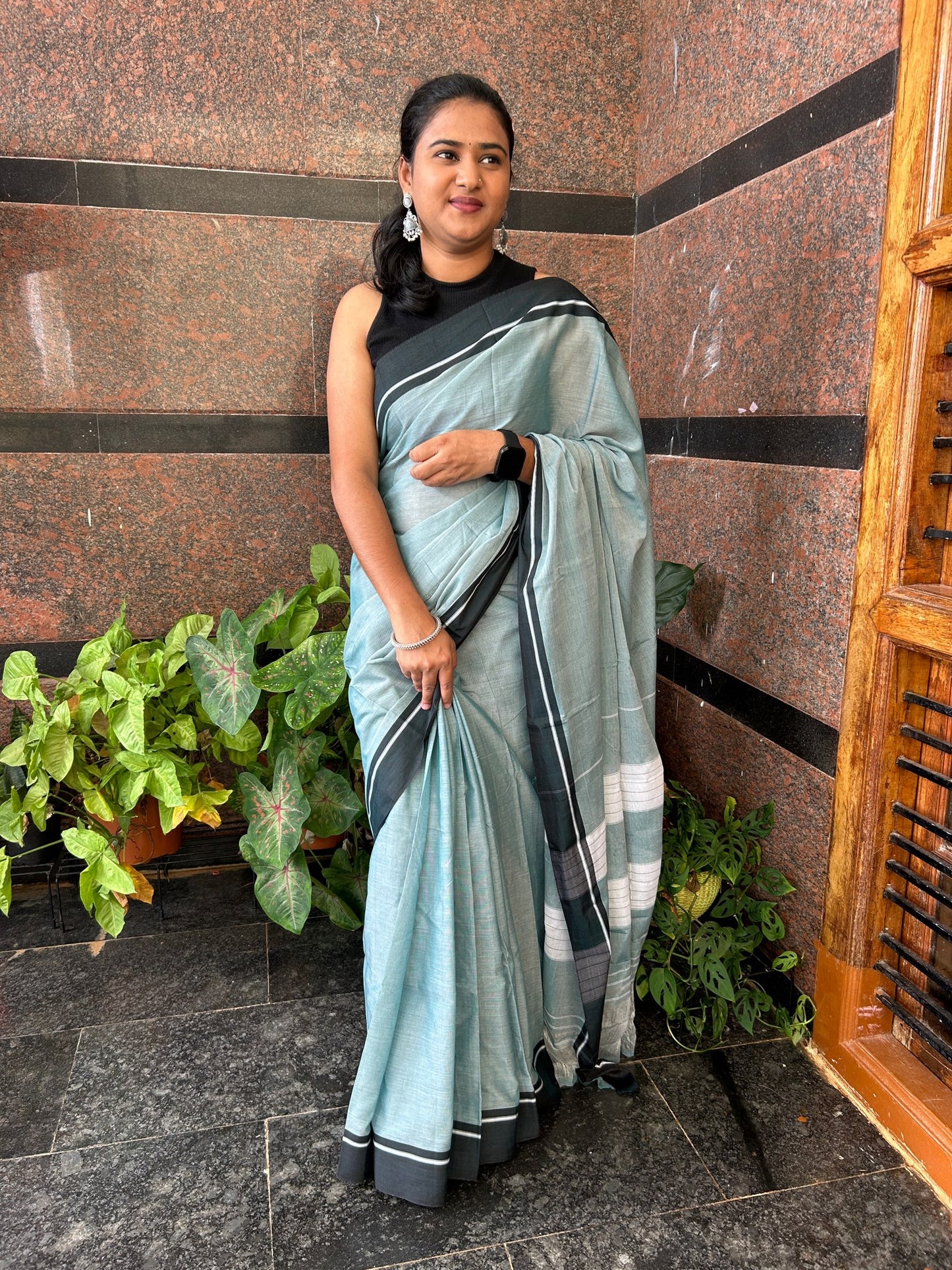 GREEN PATTEDANCHU SAREE.