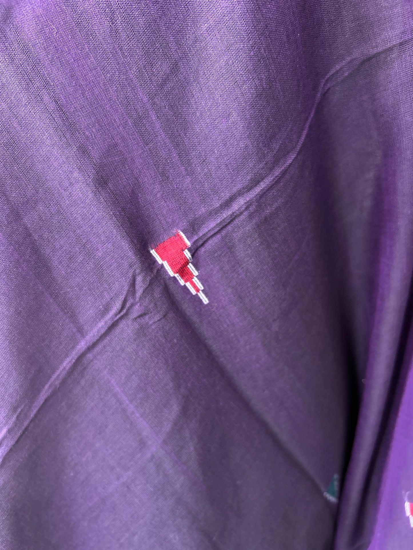 PURPLE MERCERISED JAMDANI