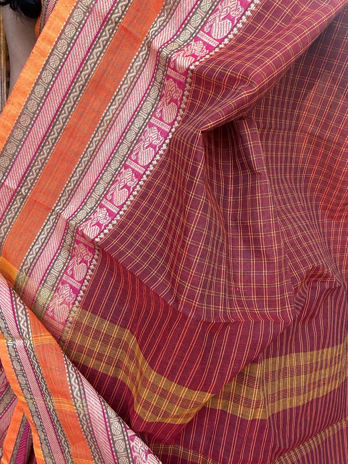 ORANGE KANCHI COTTON