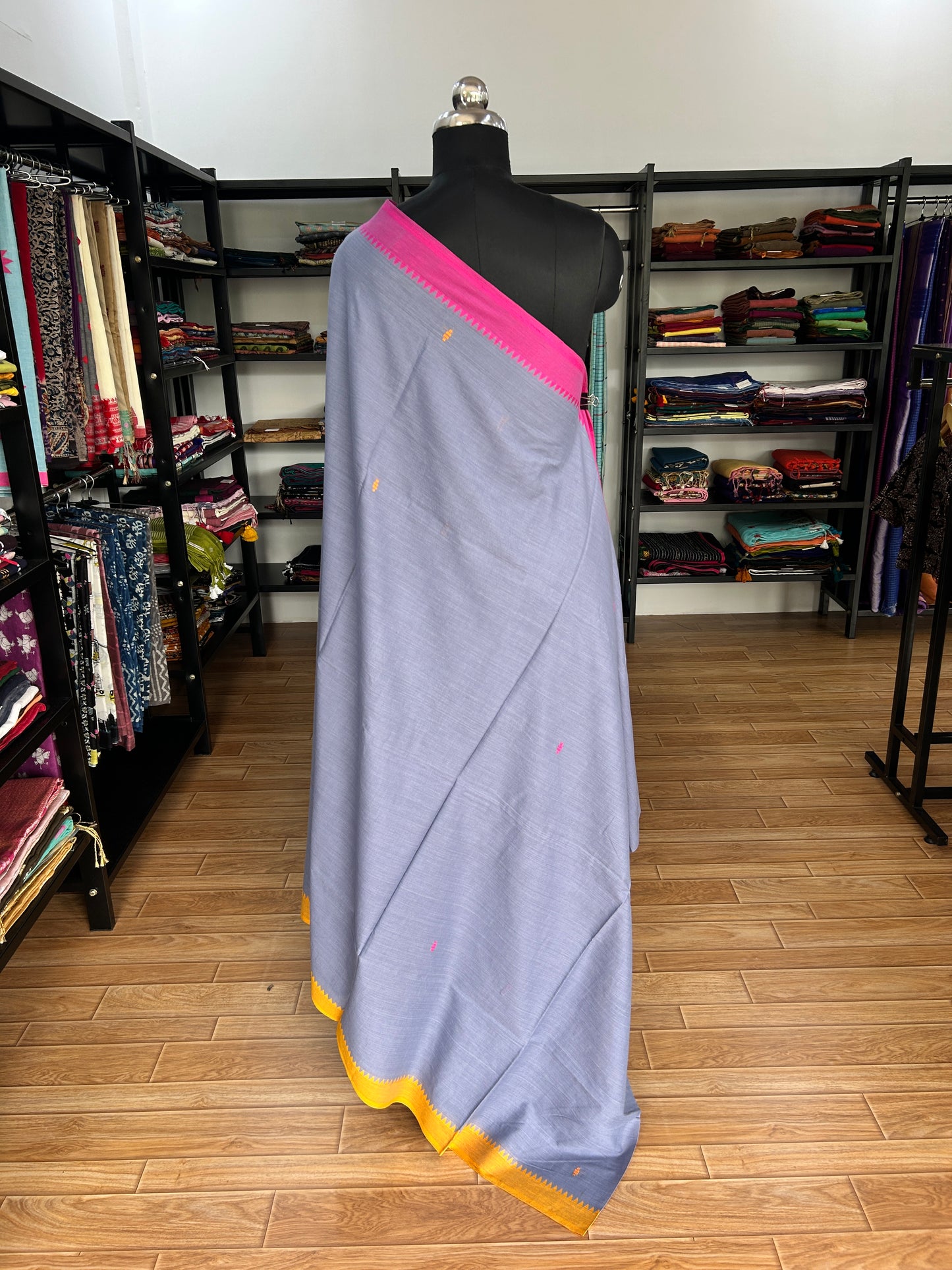 LAVENDER DHANIAKHALI SAREE