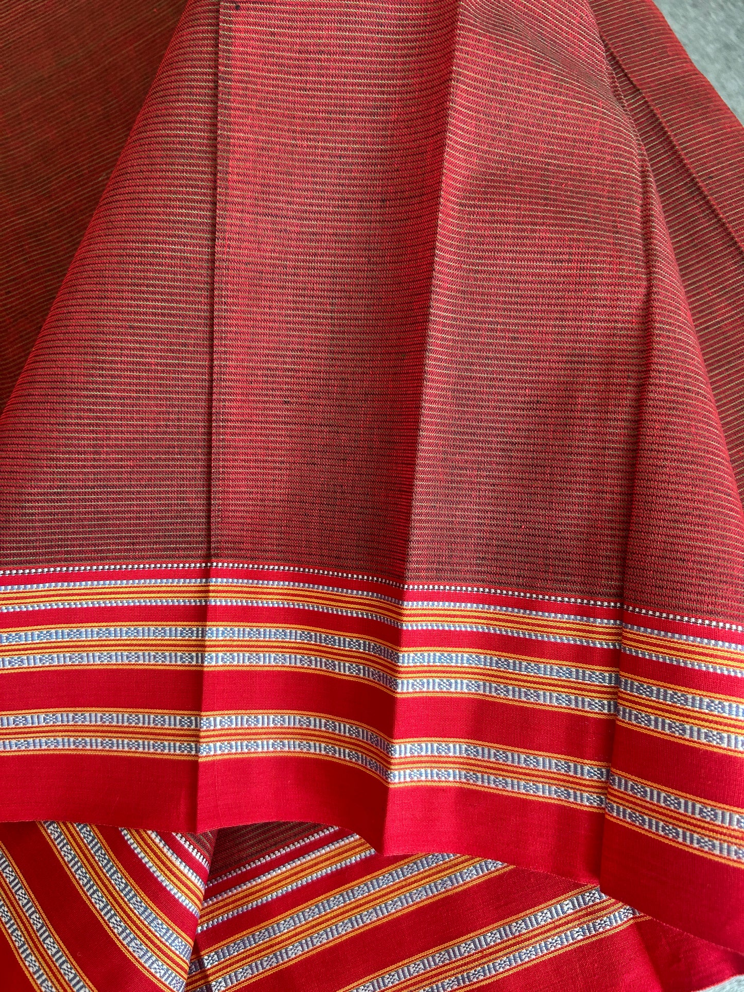 MARRON HANDLOOM ILKAL SAREE