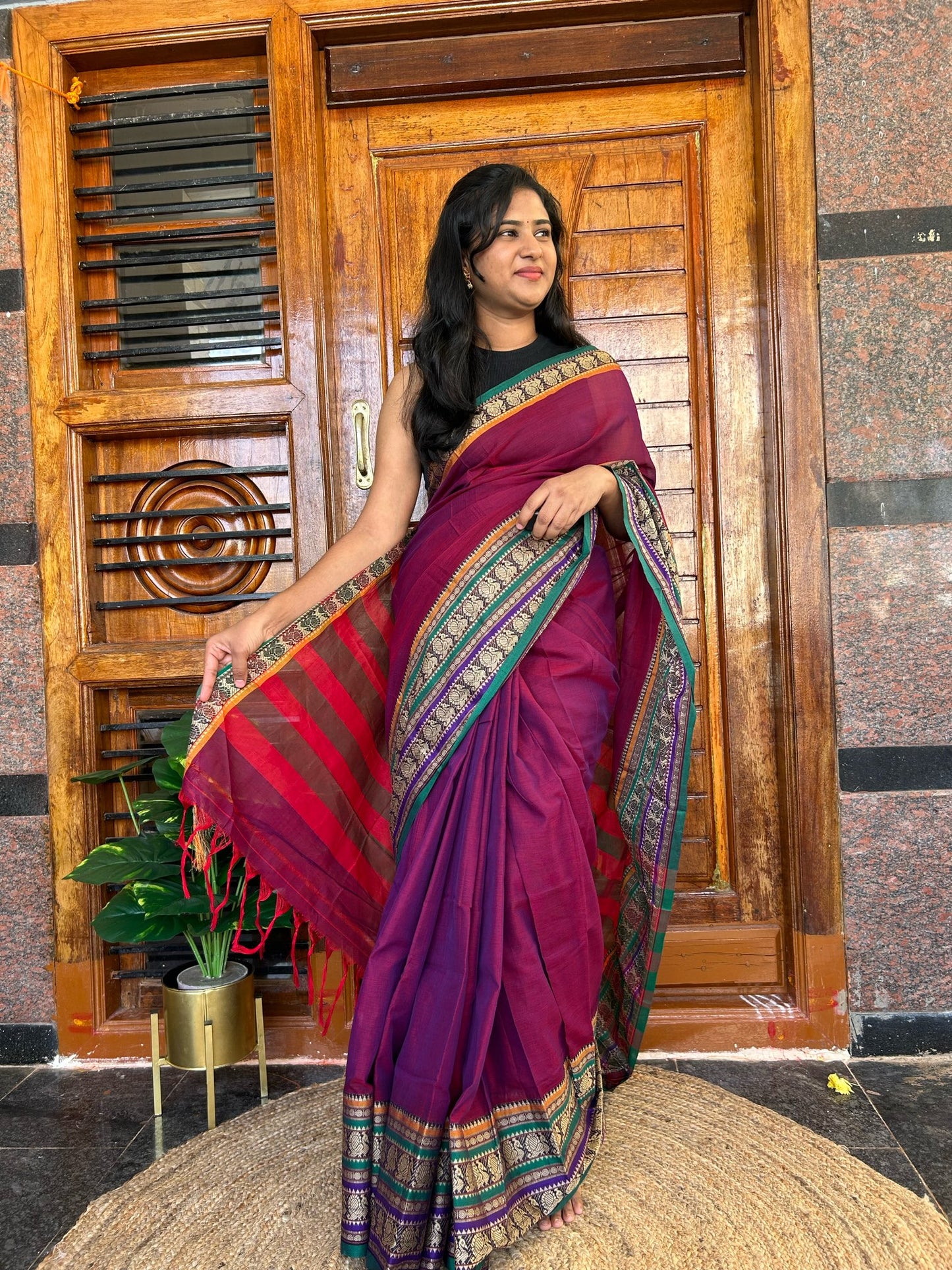 Pink NARAYANPET SAREE