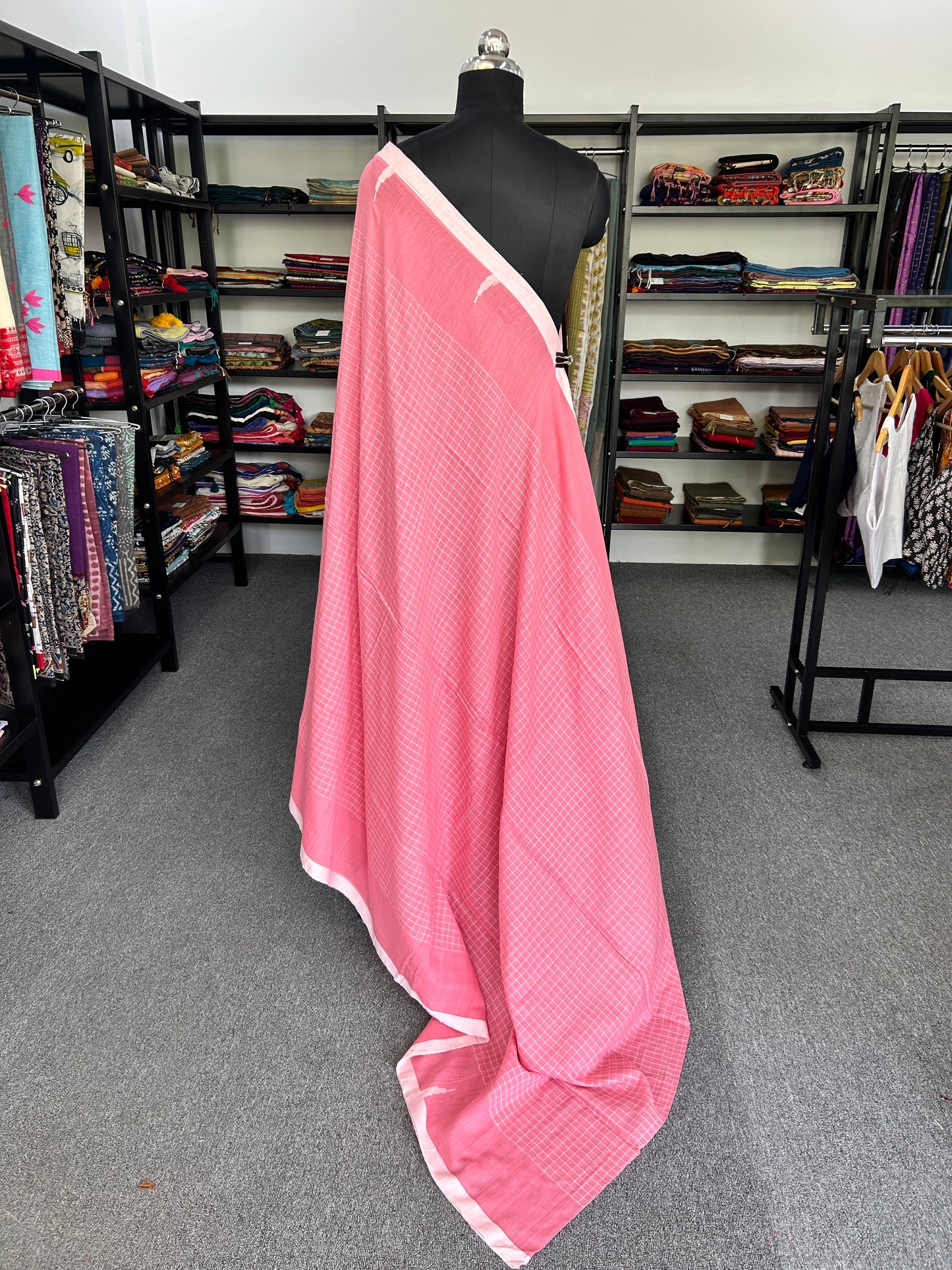 PINK JAMDANI SAREE