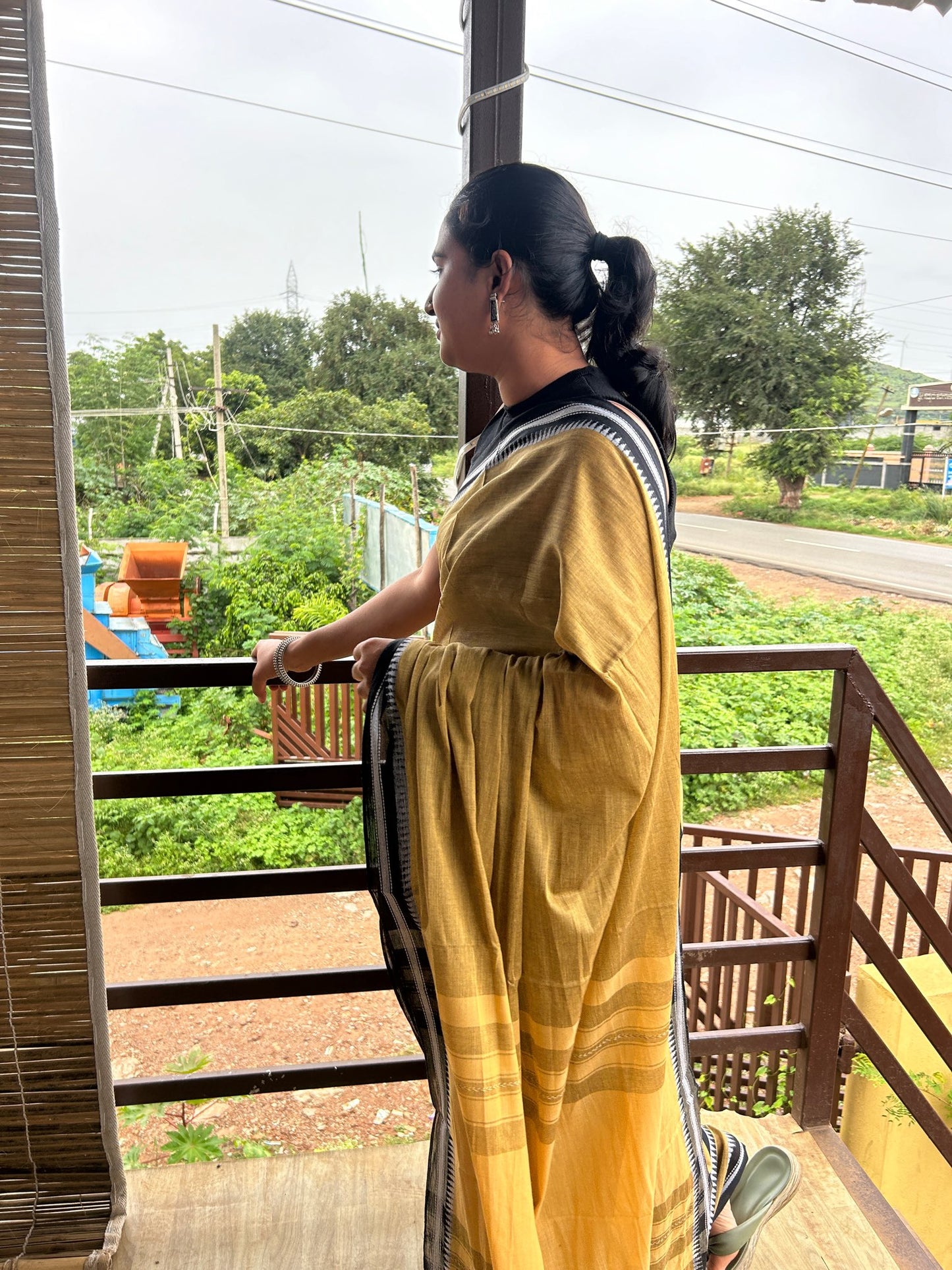 BROWN DHANIAKHALI SAREE