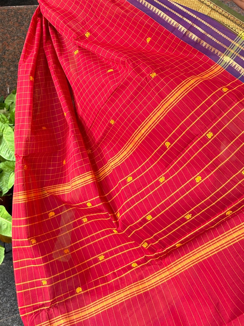 RED KANCHI COTTON